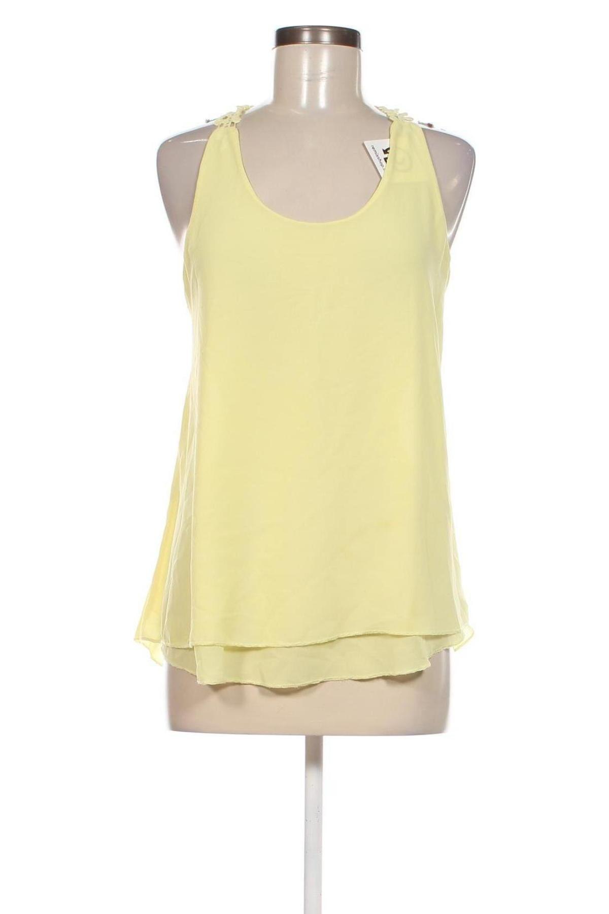 Γυναικείο αμάνικο μπλουζάκι, Μέγεθος S, Χρώμα Κίτρινο, Τιμή 3,79 €