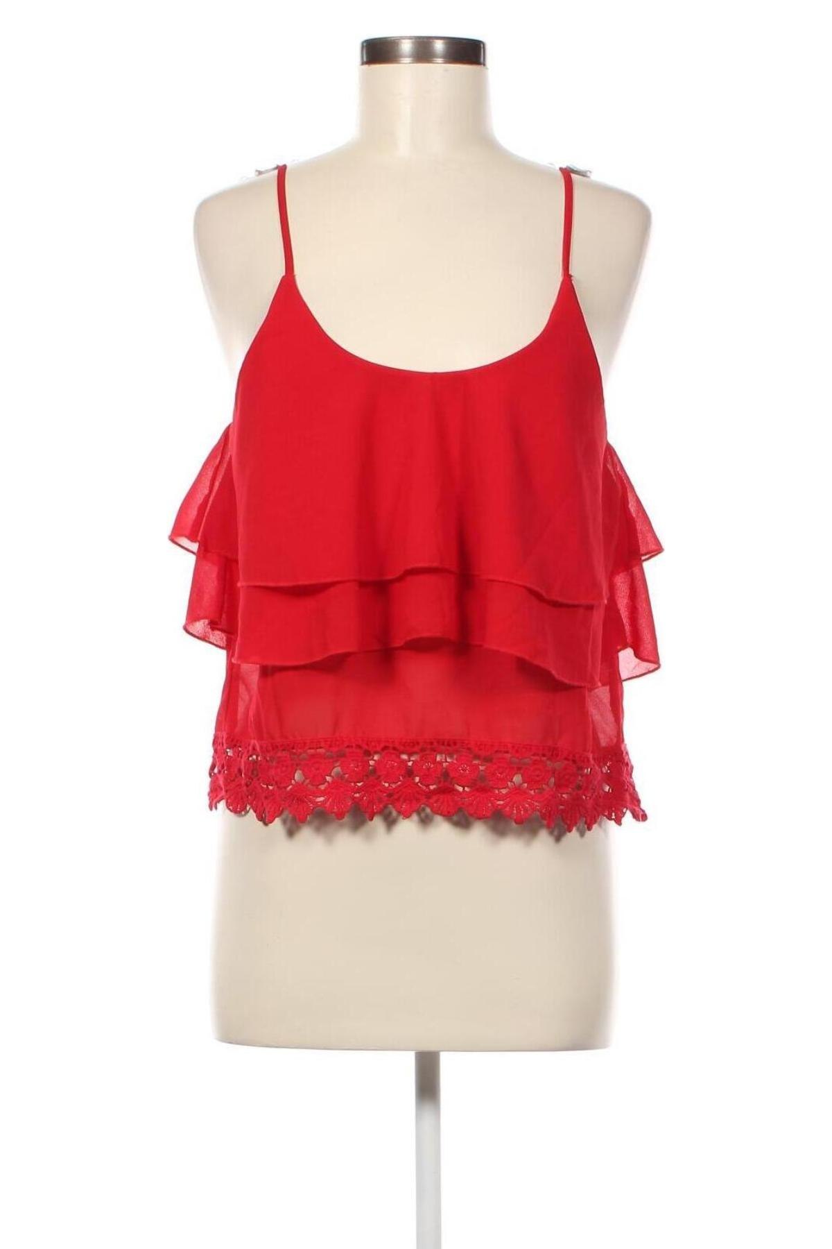 Γυναικείο αμάνικο μπλουζάκι, Μέγεθος S, Χρώμα Κόκκινο, Τιμή 2,81 €