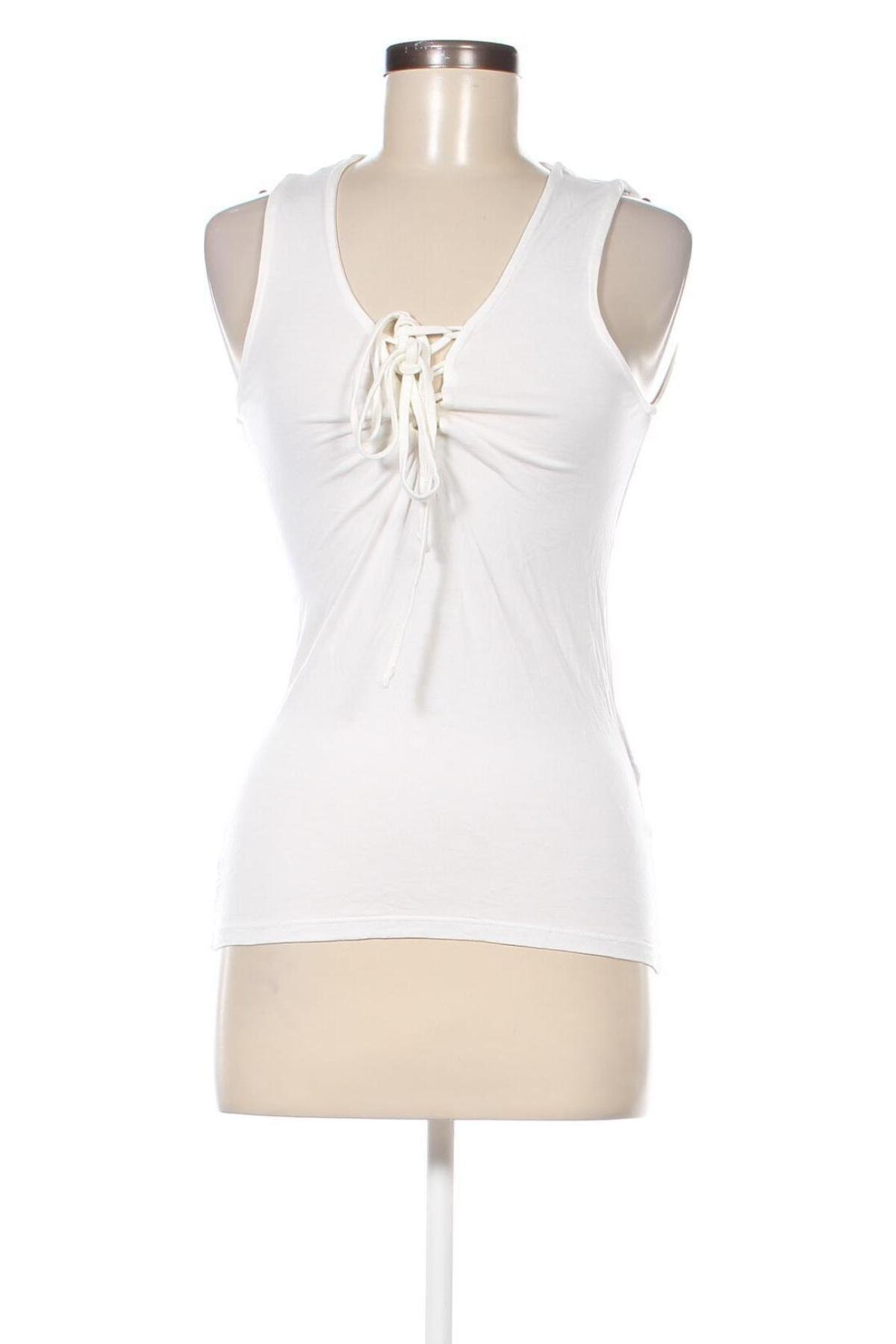 Γυναικείο αμάνικο μπλουζάκι Amisu, Μέγεθος S, Χρώμα Λευκό, Τιμή 2,41 €