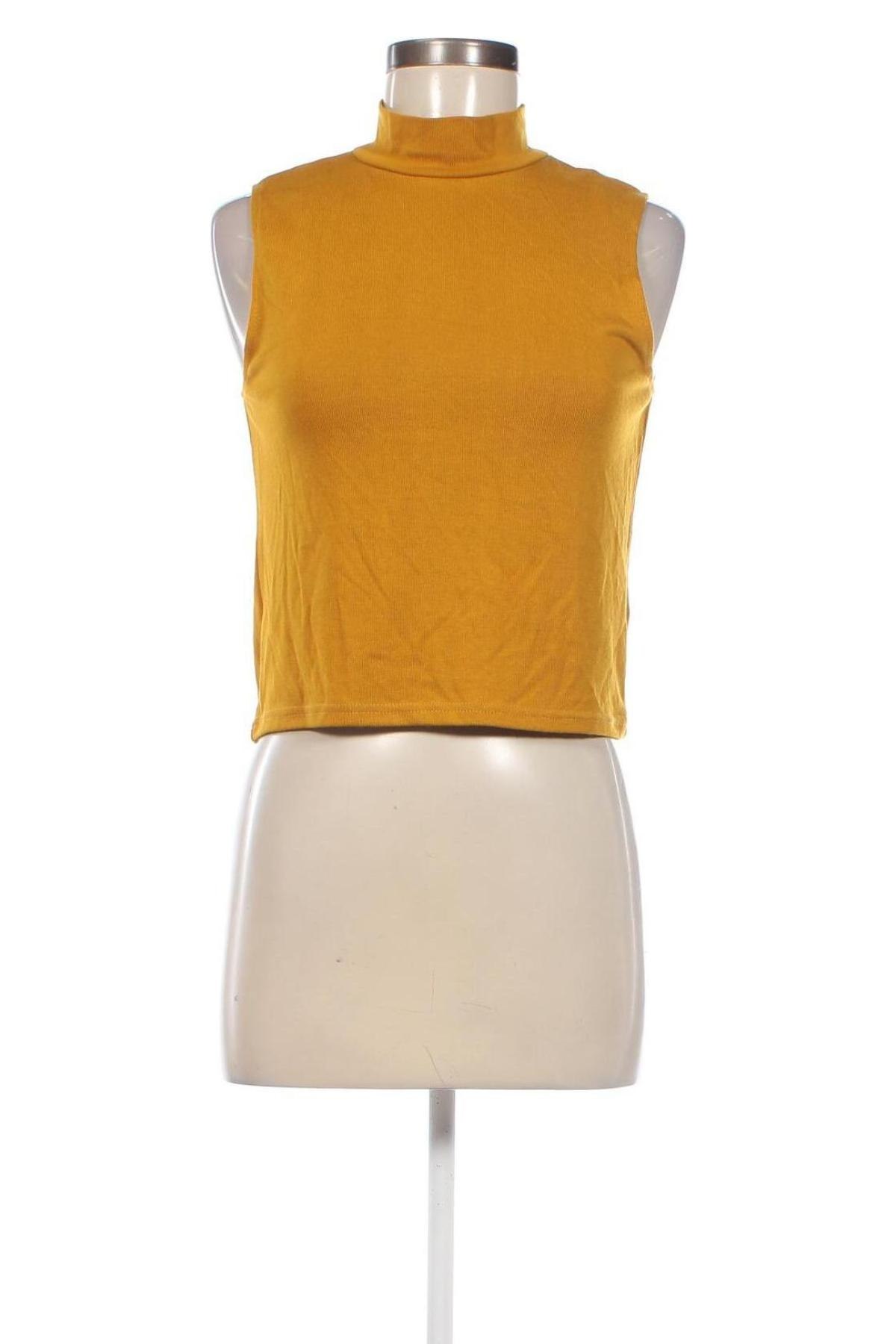 Γυναικείο αμάνικο μπλουζάκι Ax Paris, Μέγεθος M, Χρώμα Κίτρινο, Τιμή 4,08 €