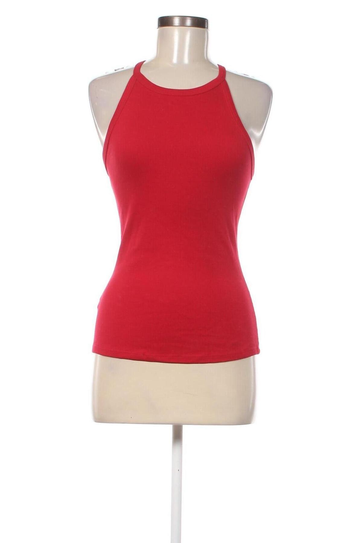 Γυναικείο αμάνικο μπλουζάκι Bsk, Μέγεθος M, Χρώμα Κόκκινο, Τιμή 11,00 €