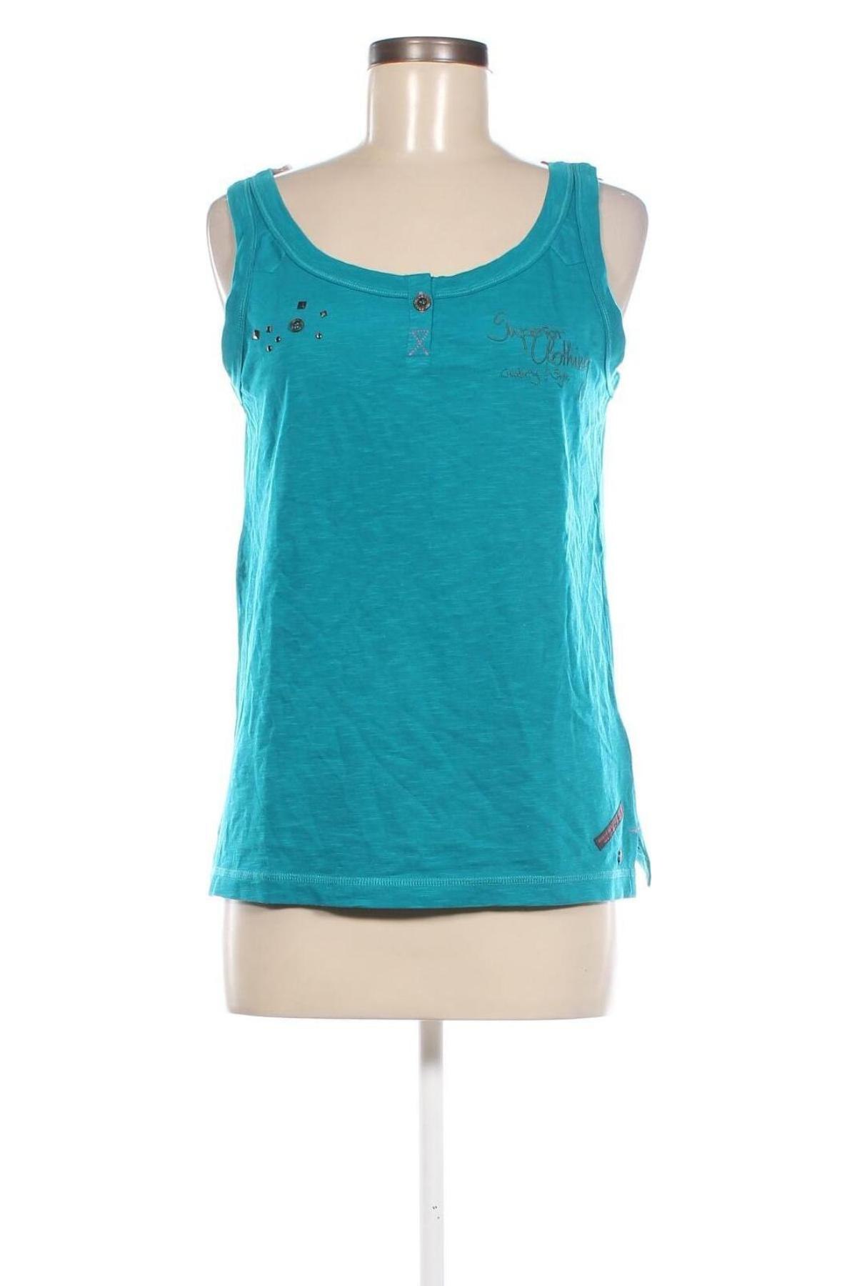 Γυναικείο αμάνικο μπλουζάκι Cecil, Μέγεθος M, Χρώμα Μπλέ, Τιμή 8,66 €