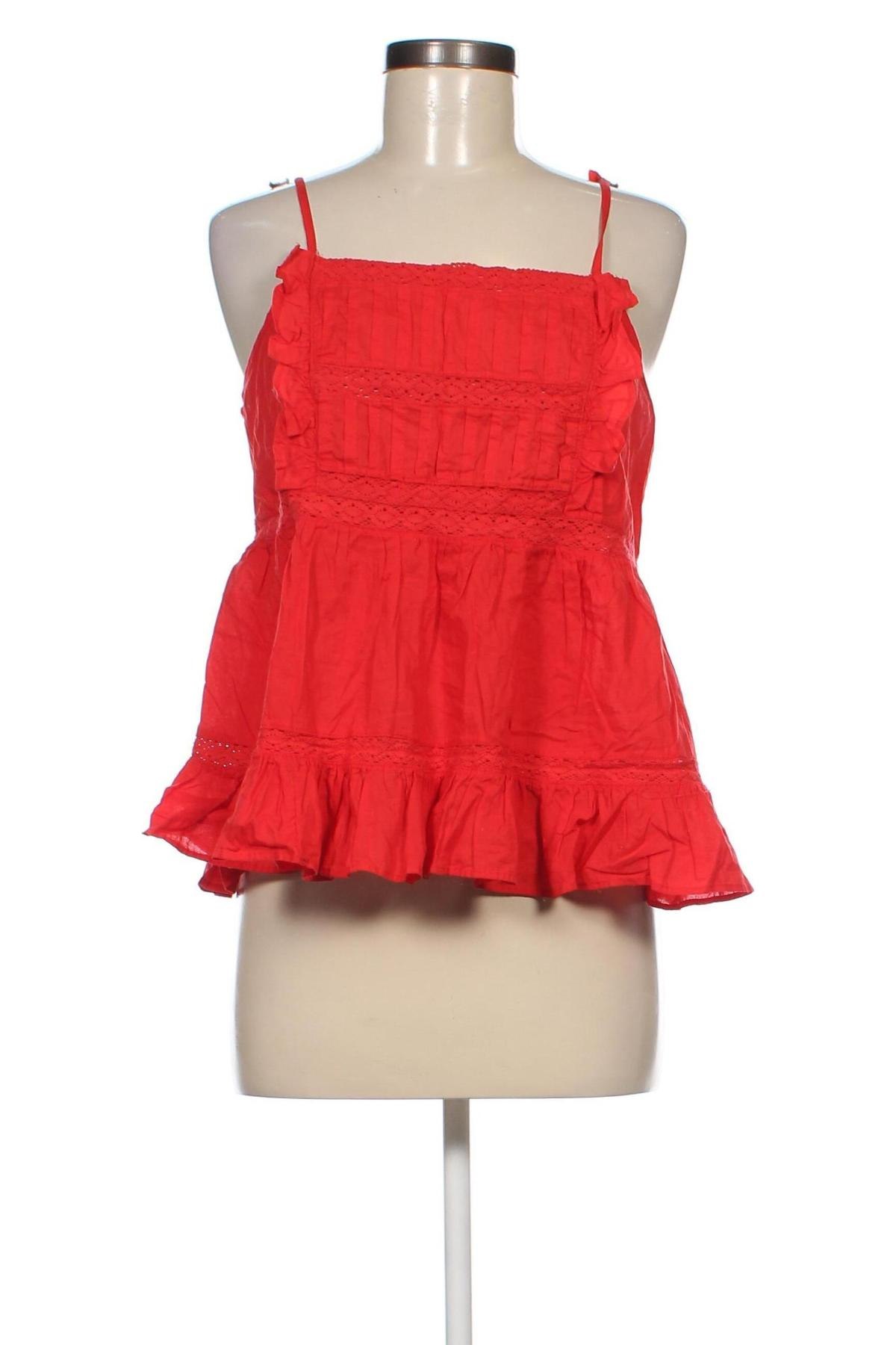 Γυναικείο αμάνικο μπλουζάκι Clockhouse, Μέγεθος XL, Χρώμα Κόκκινο, Τιμή 3,94 €