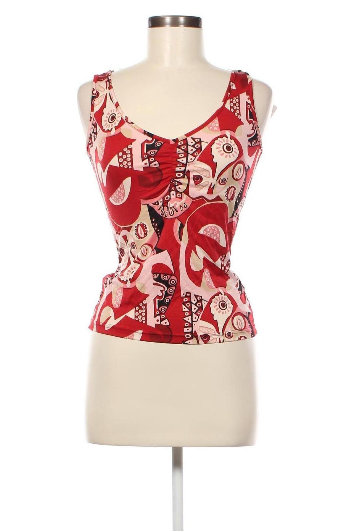 Γυναικείο αμάνικο μπλουζάκι Comma,, Μέγεθος XS, Χρώμα Πολύχρωμο, Τιμή 8,52 €