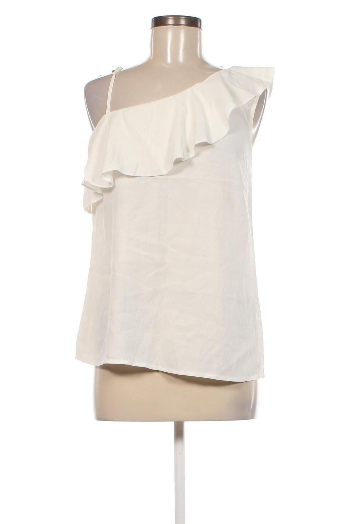 Γυναικείο αμάνικο μπλουζάκι Design By Kappahl, Μέγεθος M, Χρώμα Λευκό, Τιμή 9,52 €