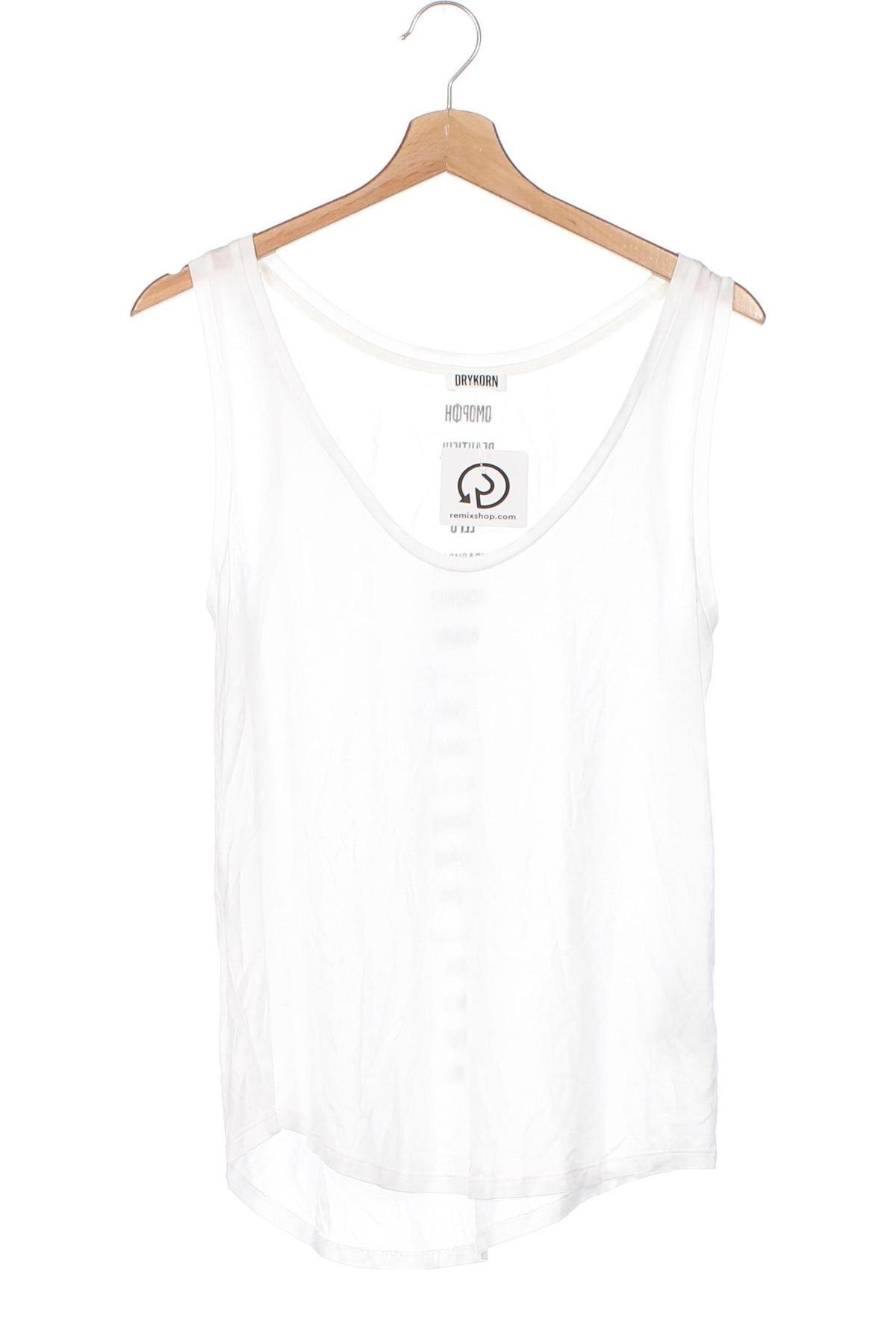 Γυναικείο αμάνικο μπλουζάκι Drykorn for beautiful people, Μέγεθος XS, Χρώμα Λευκό, Τιμή 10,99 €