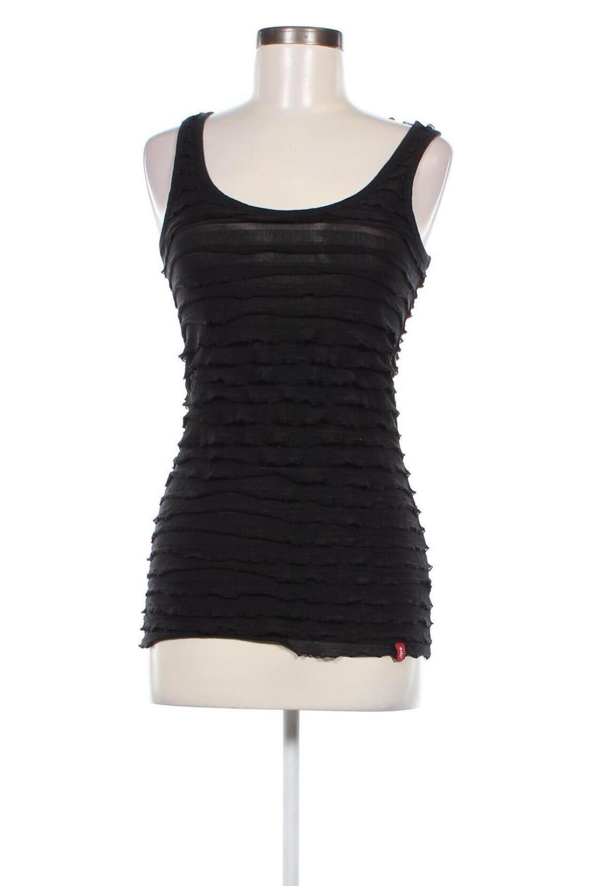 Γυναικείο αμάνικο μπλουζάκι Edc By Esprit, Μέγεθος M, Χρώμα Μαύρο, Τιμή 2,86 €