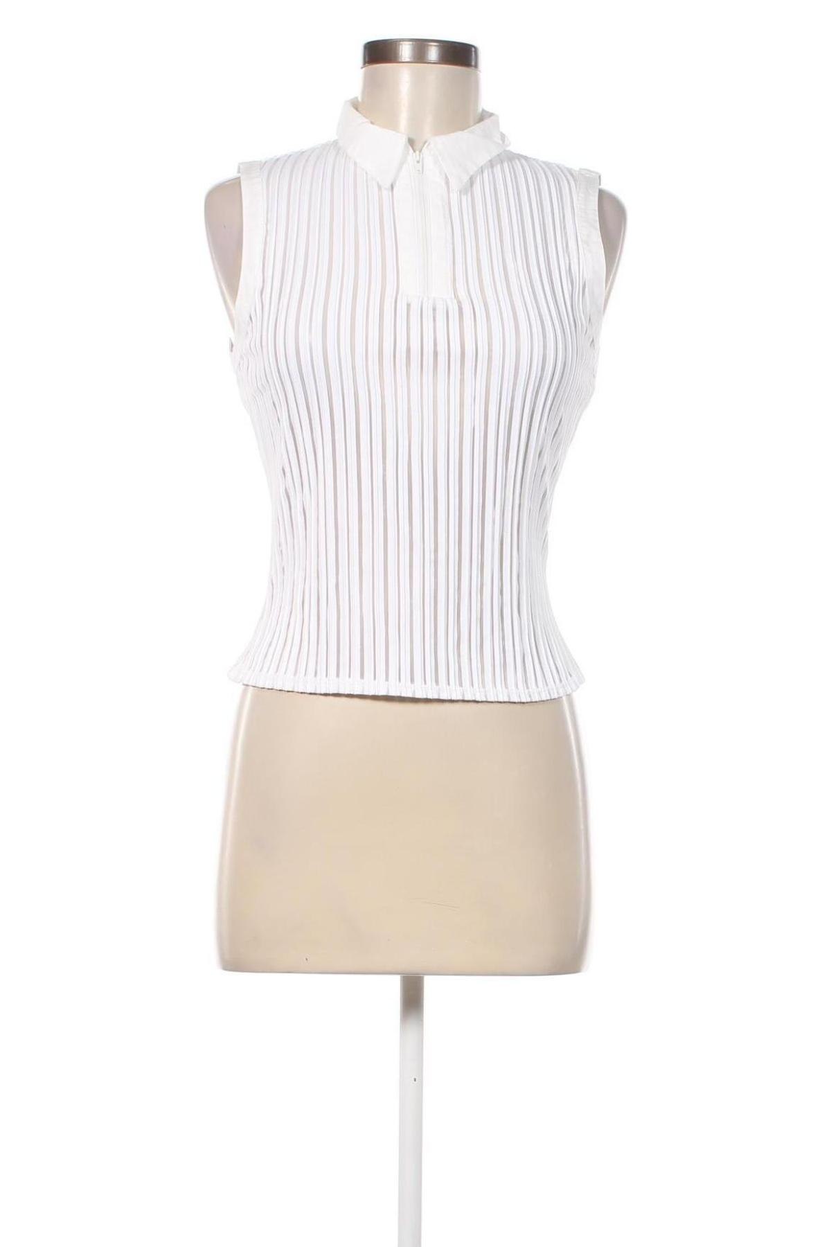 Γυναικείο αμάνικο μπλουζάκι Feelgood, Μέγεθος S, Χρώμα Λευκό, Τιμή 6,60 €