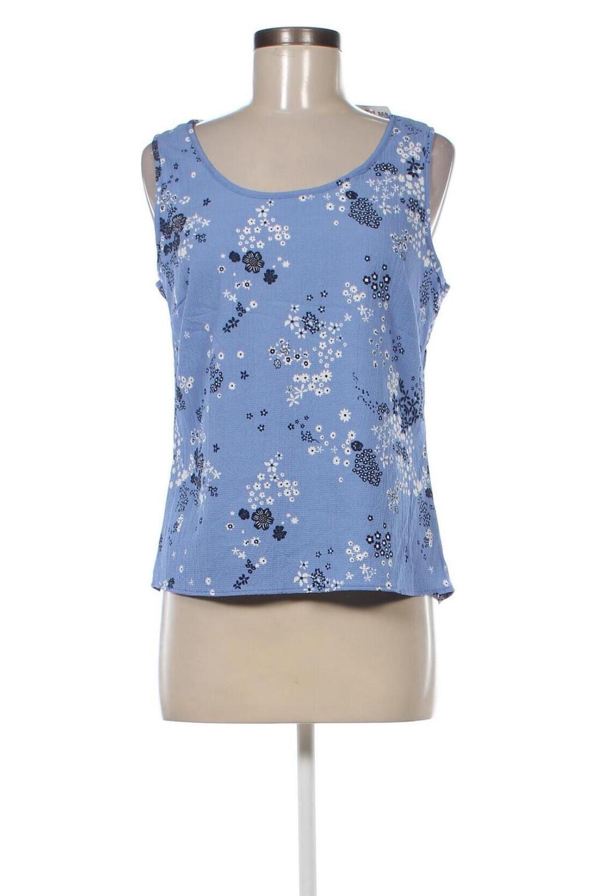 Γυναικείο αμάνικο μπλουζάκι Gina, Μέγεθος M, Χρώμα Μπλέ, Τιμή 2,81 €