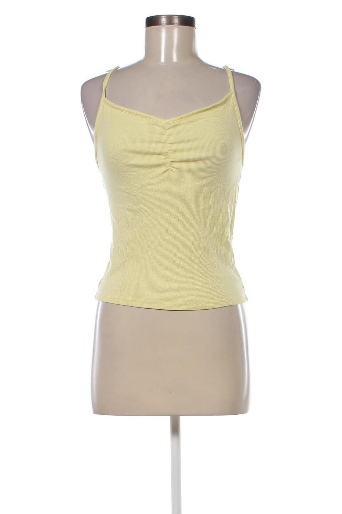 Γυναικείο αμάνικο μπλουζάκι H&M Divided, Μέγεθος L, Χρώμα Κίτρινο, Τιμή 3,94 €