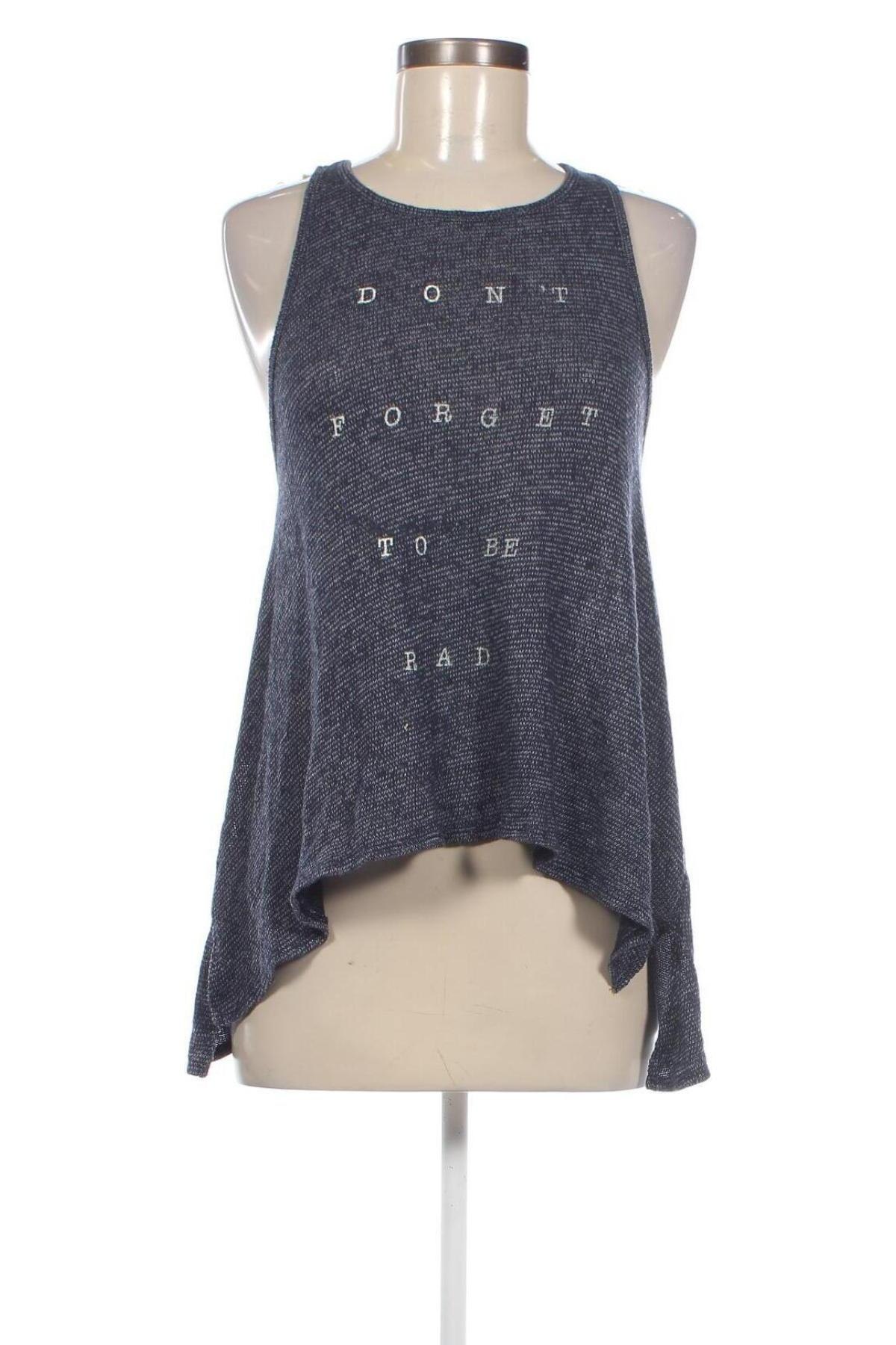 Γυναικείο αμάνικο μπλουζάκι Hollister, Μέγεθος M, Χρώμα Μπλέ, Τιμή 7,16 €
