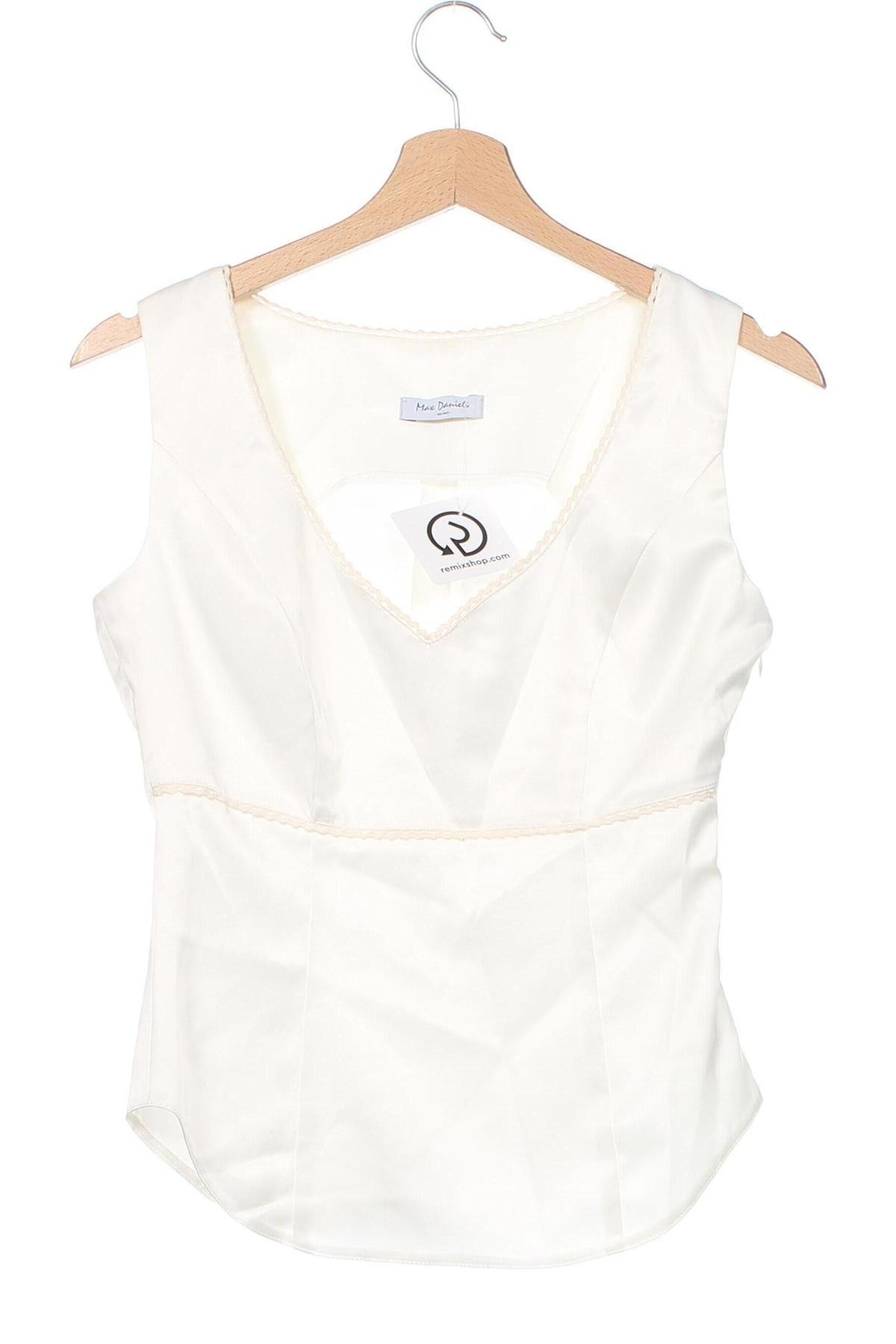 Γυναικείο αμάνικο μπλουζάκι Max Danieli, Μέγεθος XS, Χρώμα Λευκό, Τιμή 7,46 €
