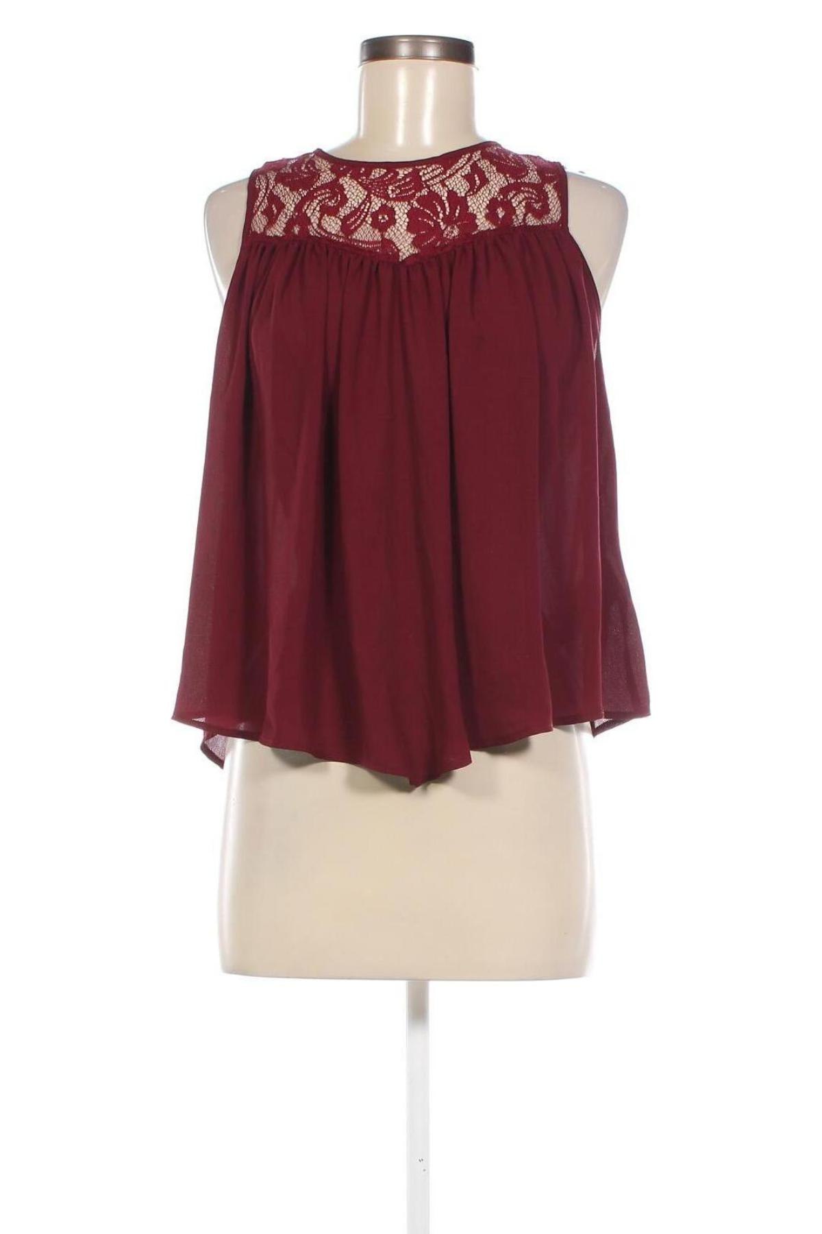 Γυναικείο αμάνικο μπλουζάκι Pimkie, Μέγεθος S, Χρώμα Κόκκινο, Τιμή 2,81 €