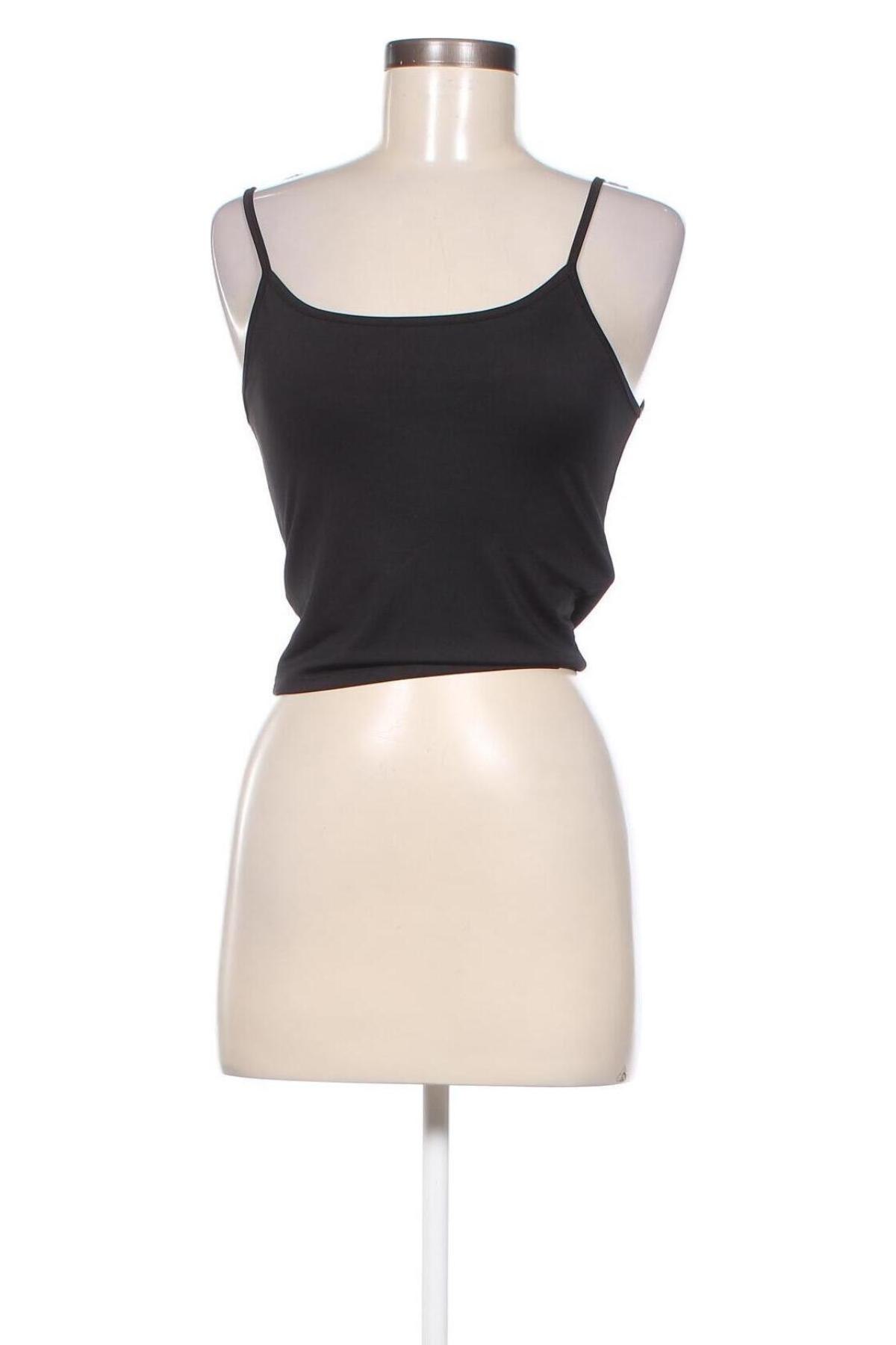 Γυναικείο αμάνικο μπλουζάκι Pull&Bear, Μέγεθος M, Χρώμα Μαύρο, Τιμή 6,28 €
