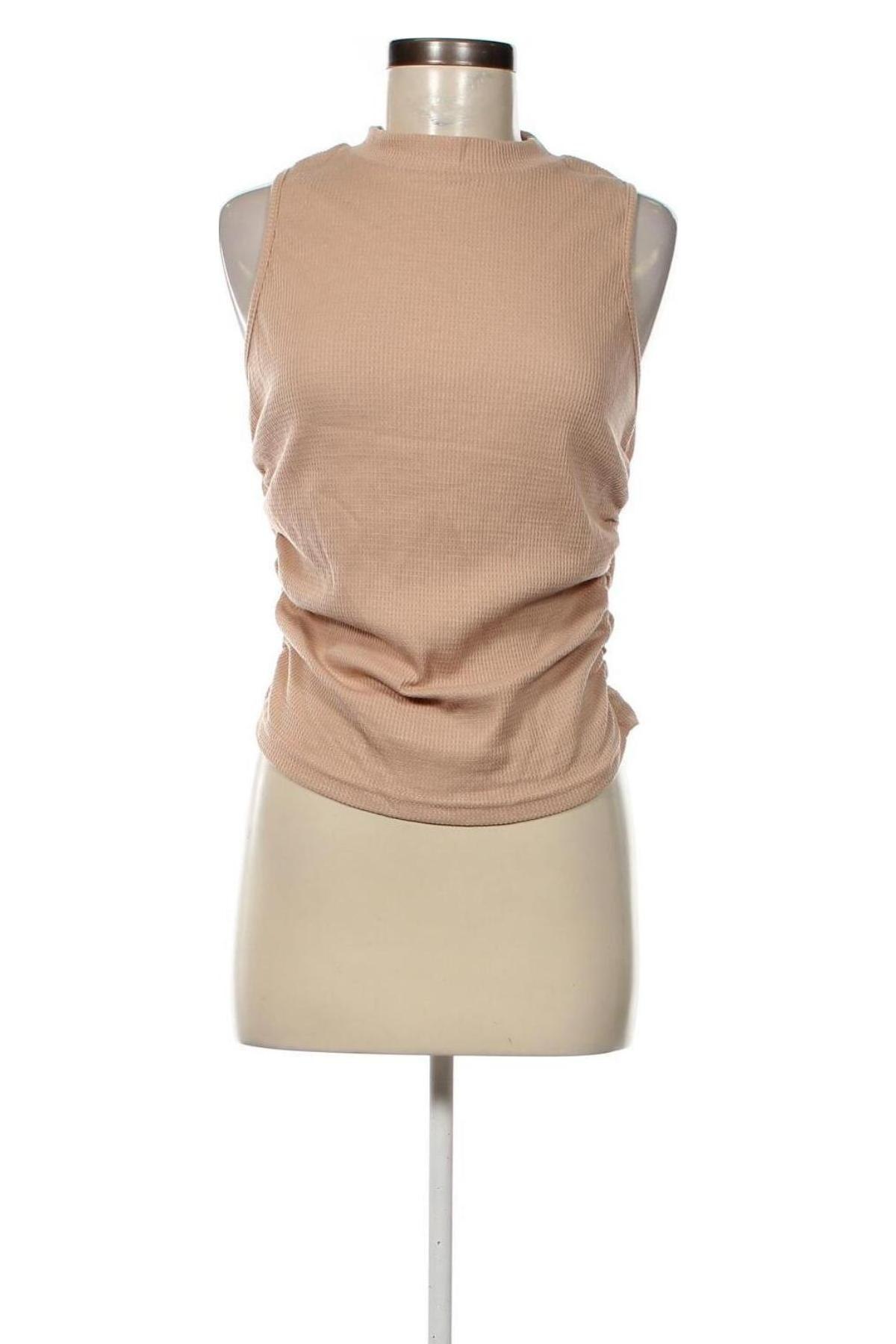 Γυναικείο αμάνικο μπλουζάκι SHEIN, Μέγεθος L, Χρώμα  Μπέζ, Τιμή 4,18 €