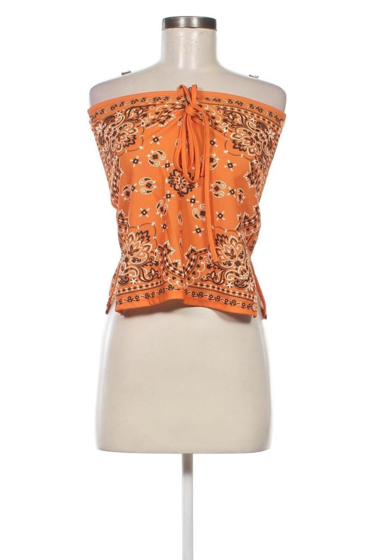 Γυναικείο αμάνικο μπλουζάκι SHEIN, Μέγεθος M, Χρώμα Πορτοκαλί, Τιμή 8,04 €