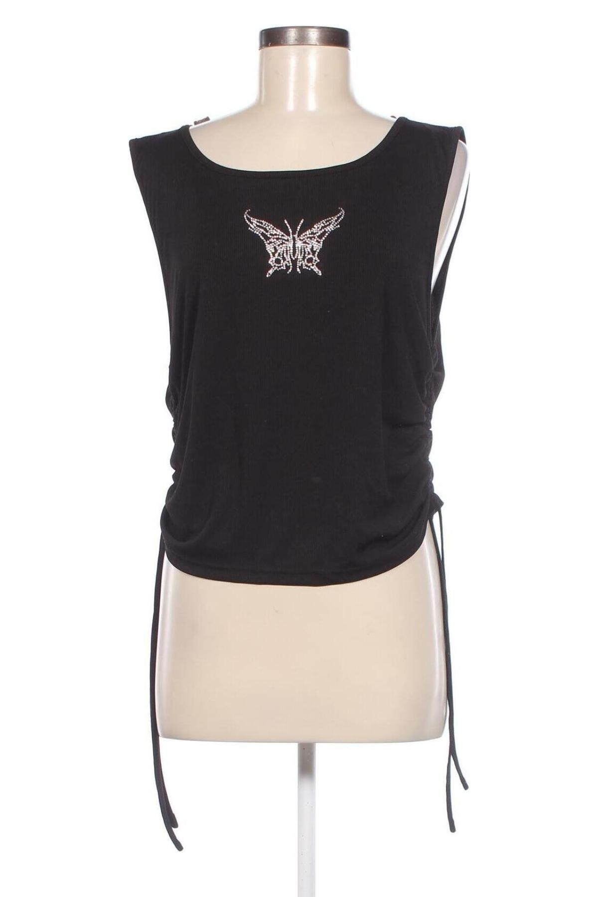 Γυναικείο αμάνικο μπλουζάκι SHEIN, Μέγεθος 3XL, Χρώμα Μαύρο, Τιμή 4,18 €