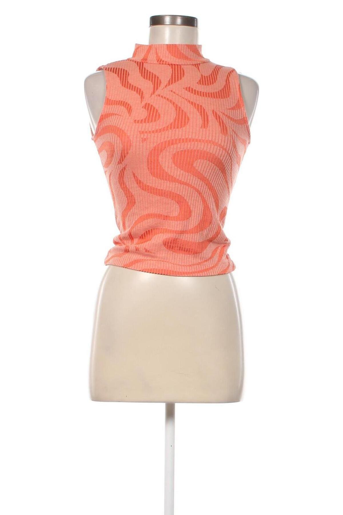 Γυναικείο αμάνικο μπλουζάκι Sinsay, Μέγεθος S, Χρώμα Πορτοκαλί, Τιμή 3,79 €