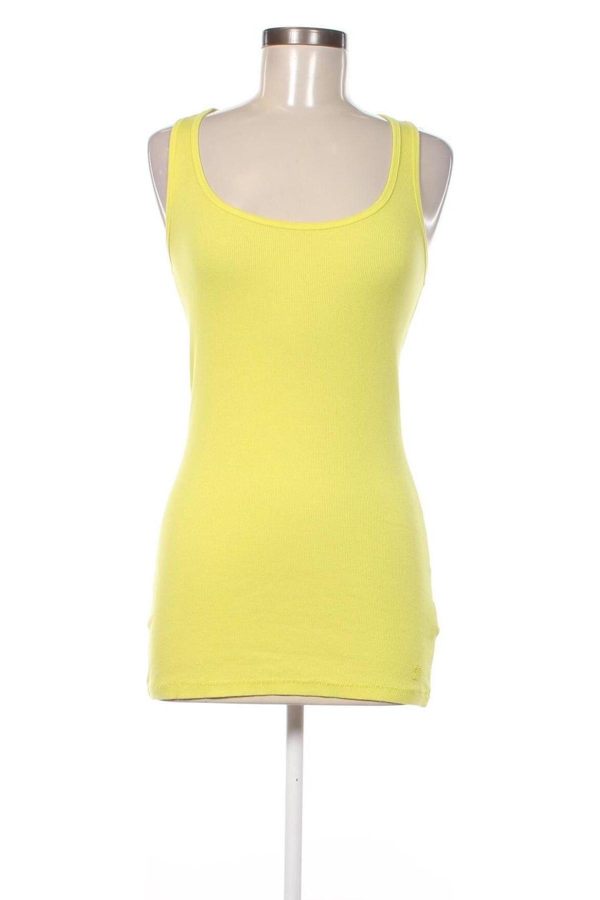 Γυναικείο αμάνικο μπλουζάκι Tom Tailor, Μέγεθος M, Χρώμα Κίτρινο, Τιμή 7,76 €