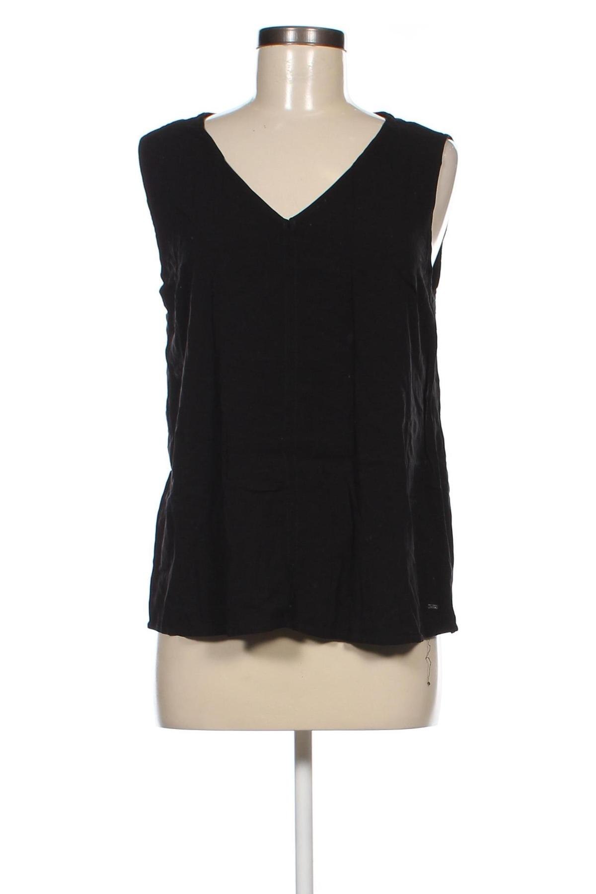 Γυναικείο αμάνικο μπλουζάκι Tom Tailor, Μέγεθος XL, Χρώμα Μαύρο, Τιμή 8,66 €