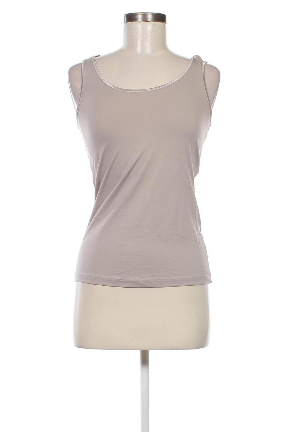 Γυναικείο αμάνικο μπλουζάκι Tom Tailor, Μέγεθος S, Χρώμα Γκρί, Τιμή 8,66 €