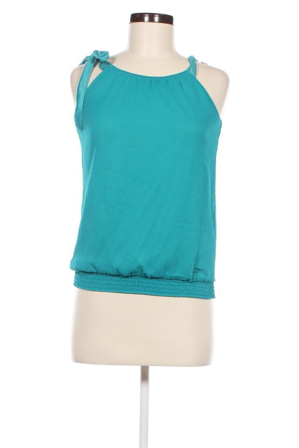 Γυναικείο αμάνικο μπλουζάκι Tom Tailor, Μέγεθος XS, Χρώμα Μπλέ, Τιμή 3,03 €