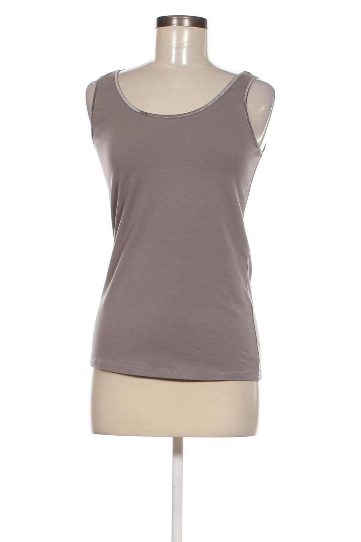Γυναικείο αμάνικο μπλουζάκι Tom Tailor, Μέγεθος S, Χρώμα Γκρί, Τιμή 4,20 €