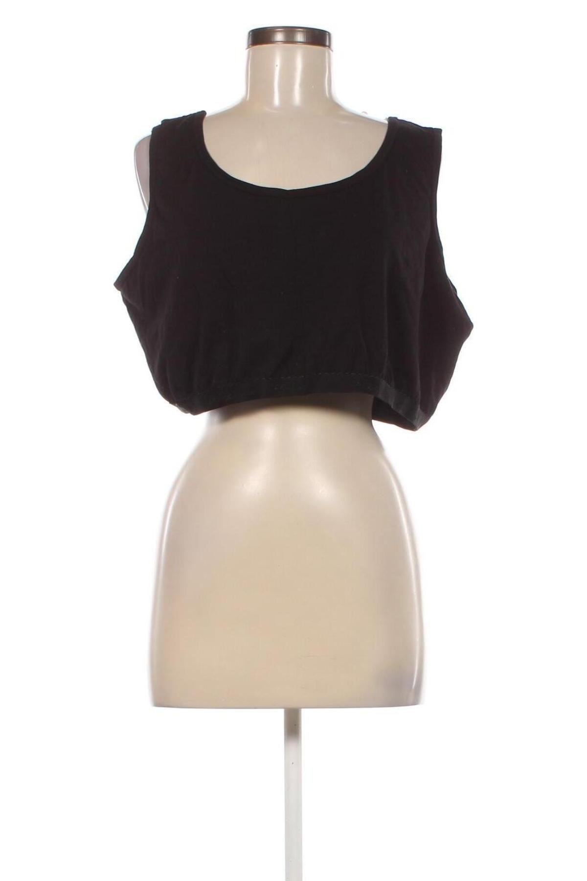 Γυναικείο αμάνικο μπλουζάκι Ulla Popken, Μέγεθος 4XL, Χρώμα Μαύρο, Τιμή 8,66 €