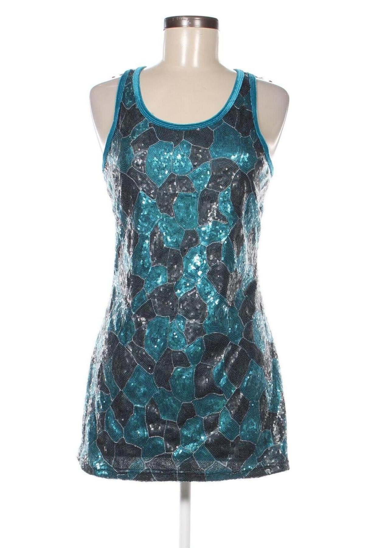 Γυναικείο αμάνικο μπλουζάκι Vero Moda, Μέγεθος L, Χρώμα Μπλέ, Τιμή 4,24 €