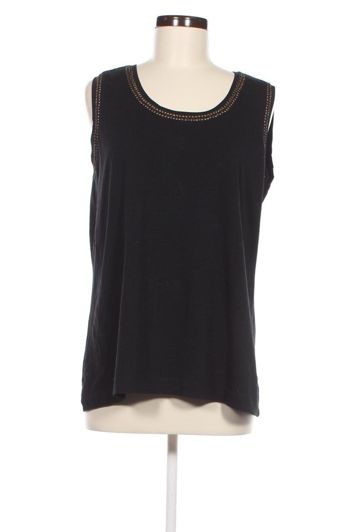 Γυναικείο αμάνικο μπλουζάκι Via Appia, Μέγεθος XL, Χρώμα Μαύρο, Τιμή 4,50 €