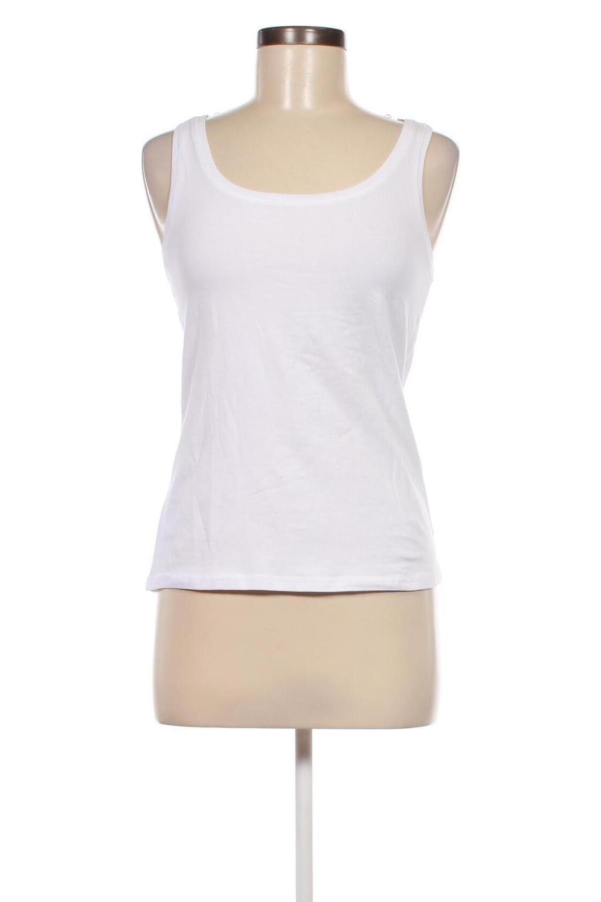 Γυναικείο αμάνικο μπλουζάκι Vivance, Μέγεθος M, Χρώμα Λευκό, Τιμή 5,73 €