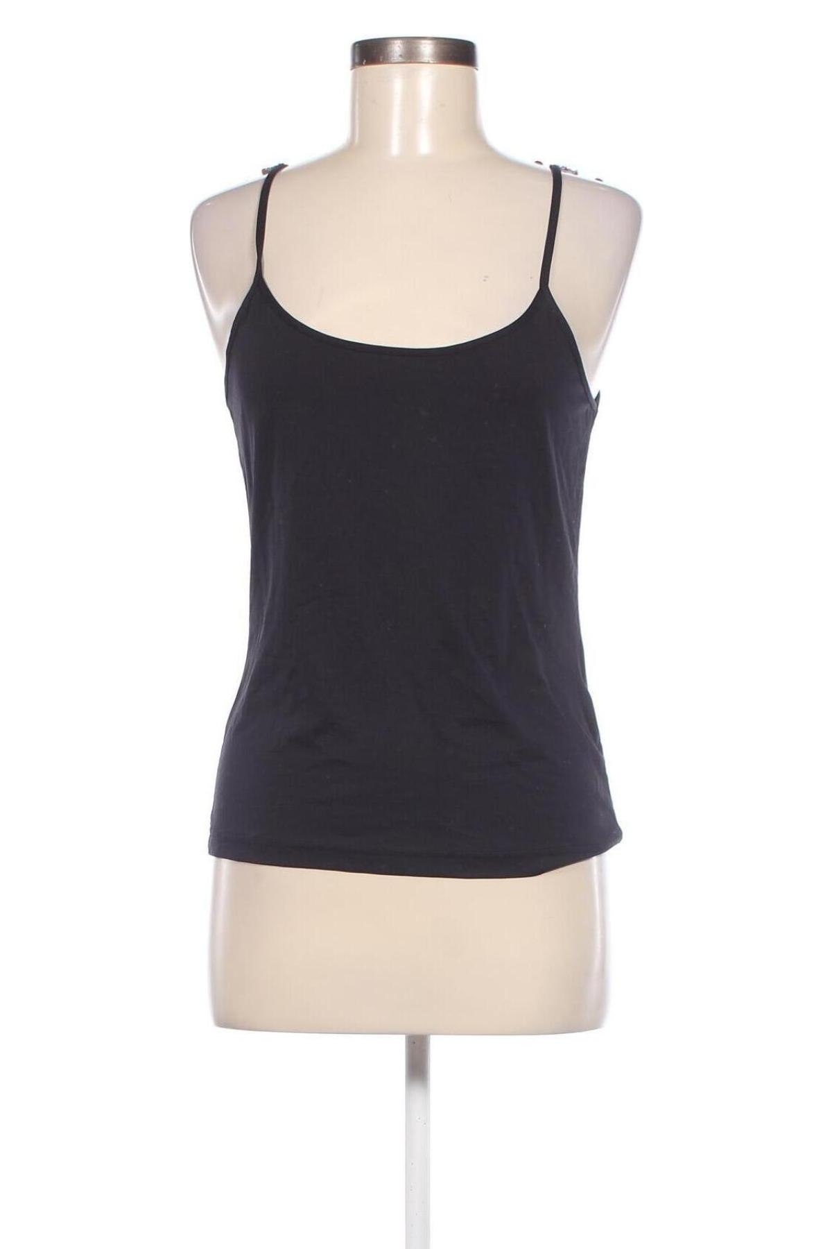 Γυναικείο αμάνικο μπλουζάκι Yessica, Μέγεθος L, Χρώμα Μαύρο, Τιμή 3,94 €