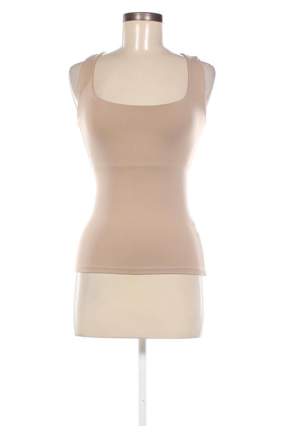 Γυναικείο αμάνικο μπλουζάκι Zara, Μέγεθος S, Χρώμα  Μπέζ, Τιμή 6,80 €