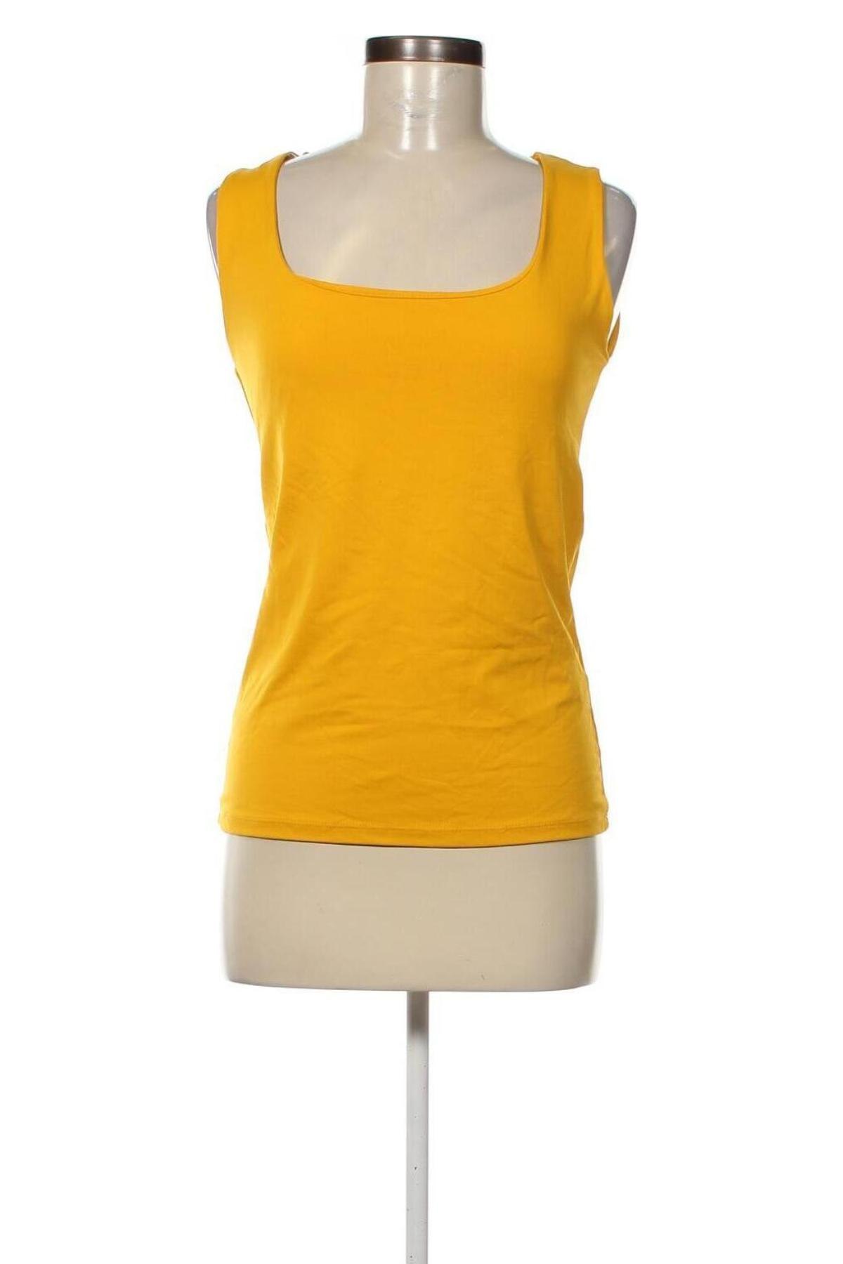 Γυναικείο αμάνικο μπλουζάκι Zara, Μέγεθος L, Χρώμα Κίτρινο, Τιμή 6,80 €