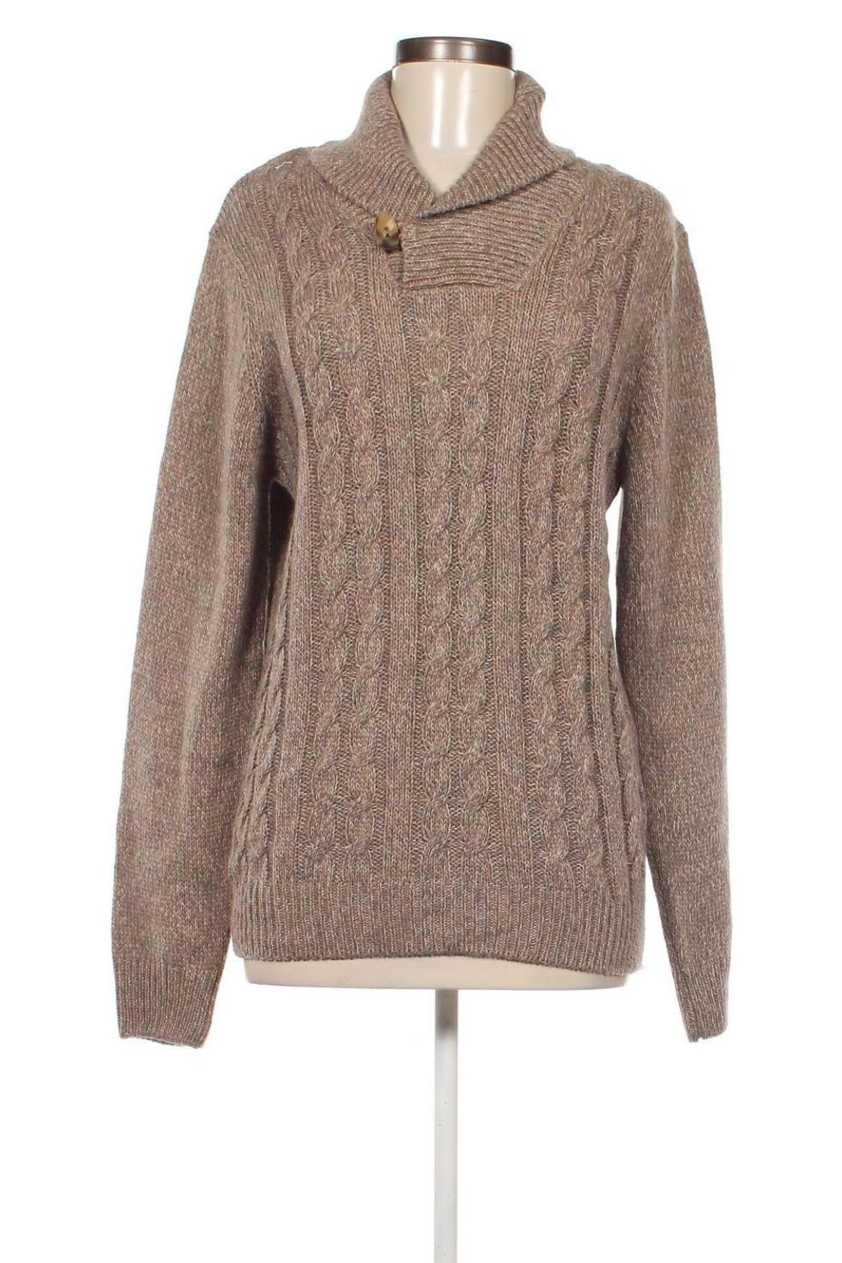 Дамски пуловер, Размер L, Цвят Кафяв, Цена 13,34 лв.