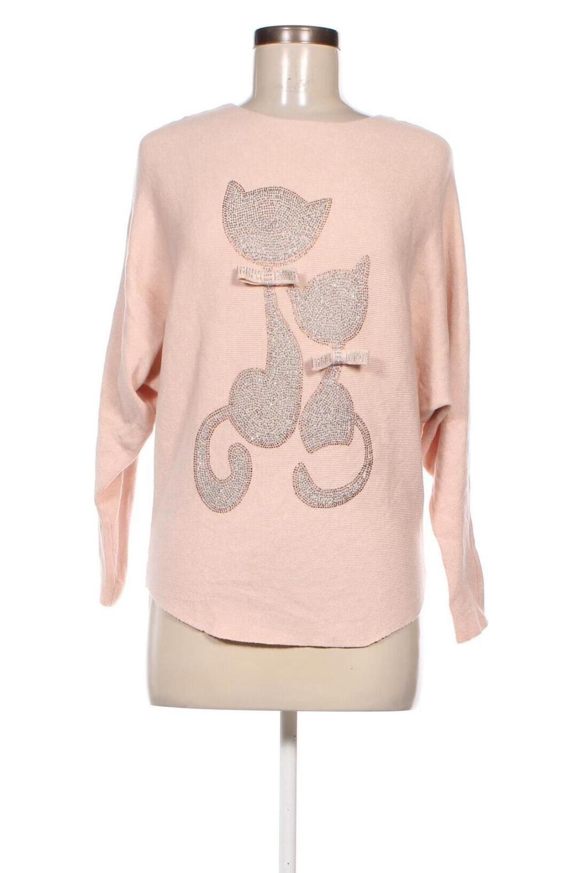 Дамски пуловер, Размер M, Цвят Розов, Цена 14,21 лв.