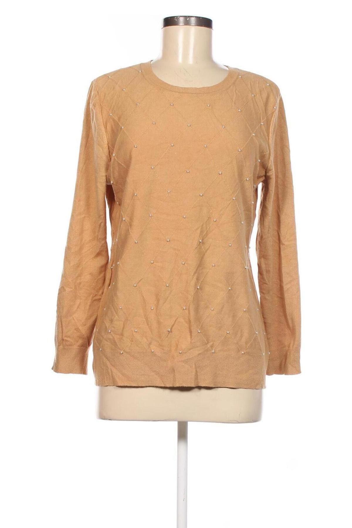 Γυναικείο πουλόβερ Basic Editions, Μέγεθος L, Χρώμα  Μπέζ, Τιμή 8,79 €