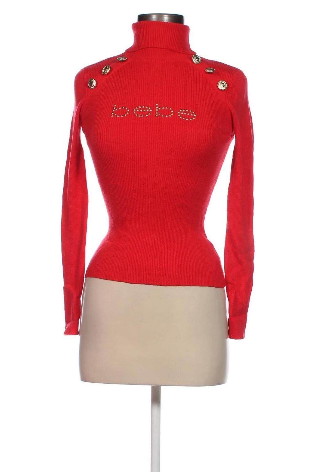 Γυναικείο πουλόβερ Bebe, Μέγεθος S, Χρώμα Κόκκινο, Τιμή 19,18 €