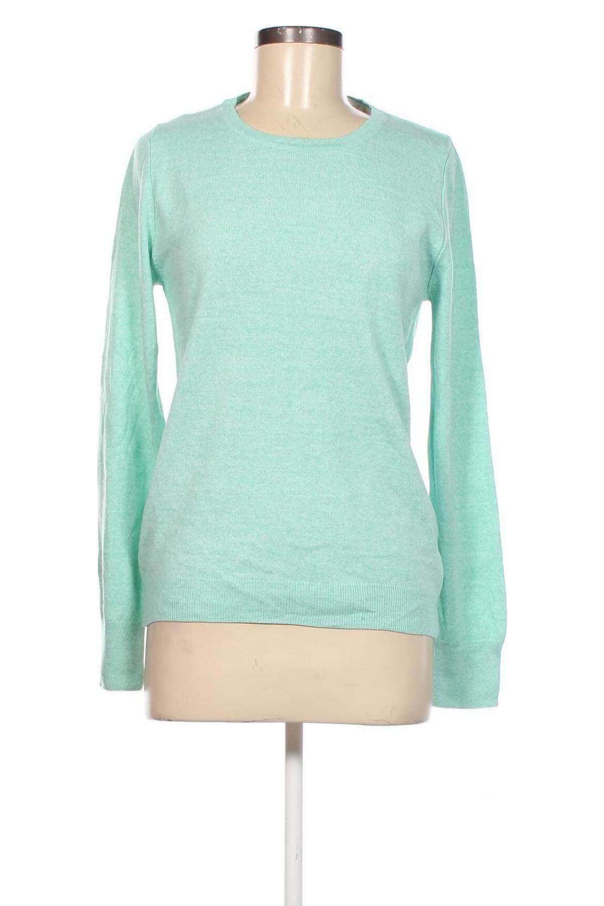 Дамски пуловер Defacto, Размер L, Цвят Зелен, Цена 14,21 лв.