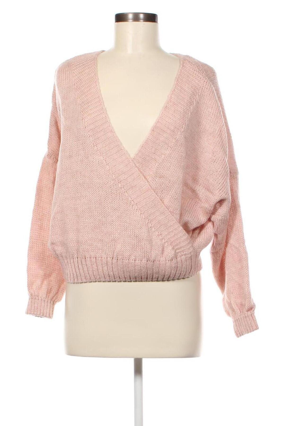 Дамски пуловер Fobya, Размер M, Цвят Пепел от рози, Цена 48,06 лв.