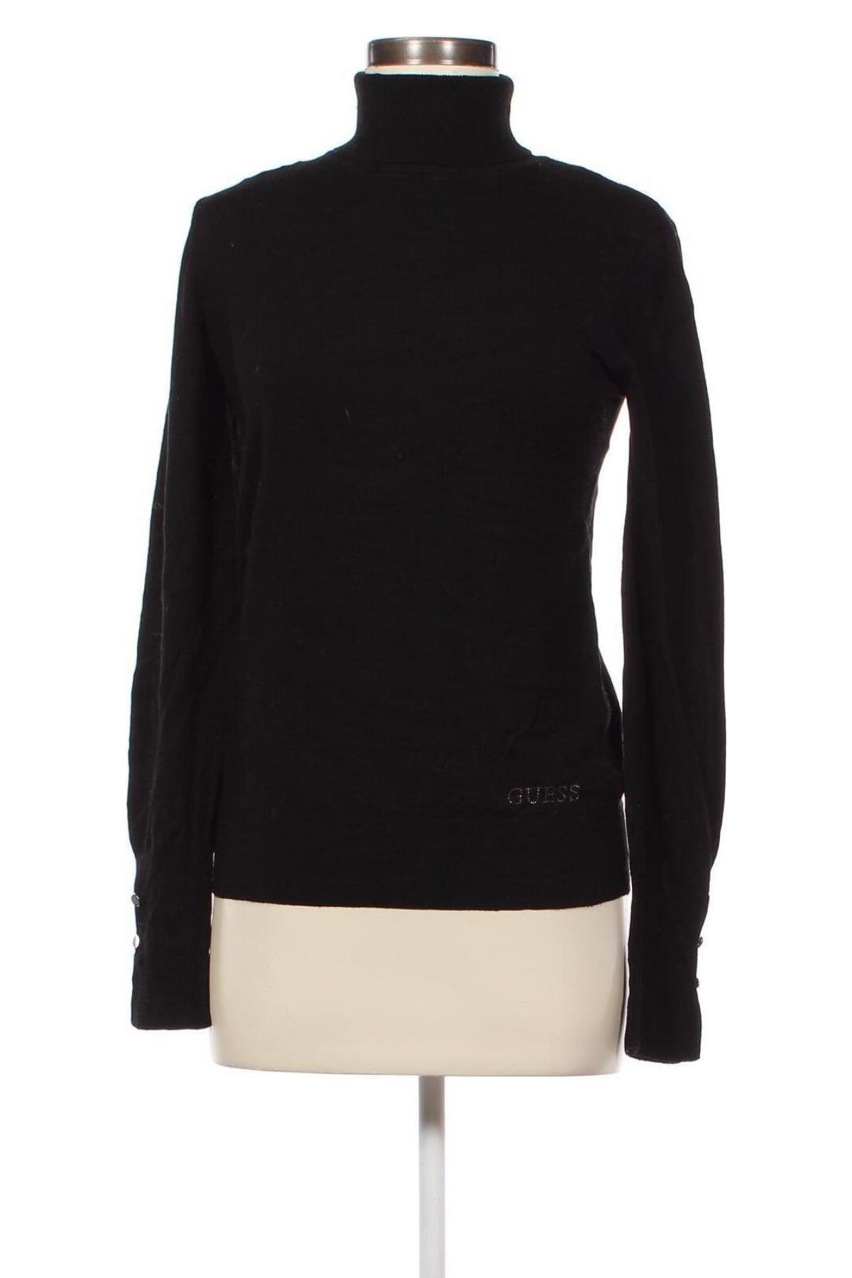 Дамски пуловер Guess, Размер M, Цвят Черен, Цена 38,08 лв.