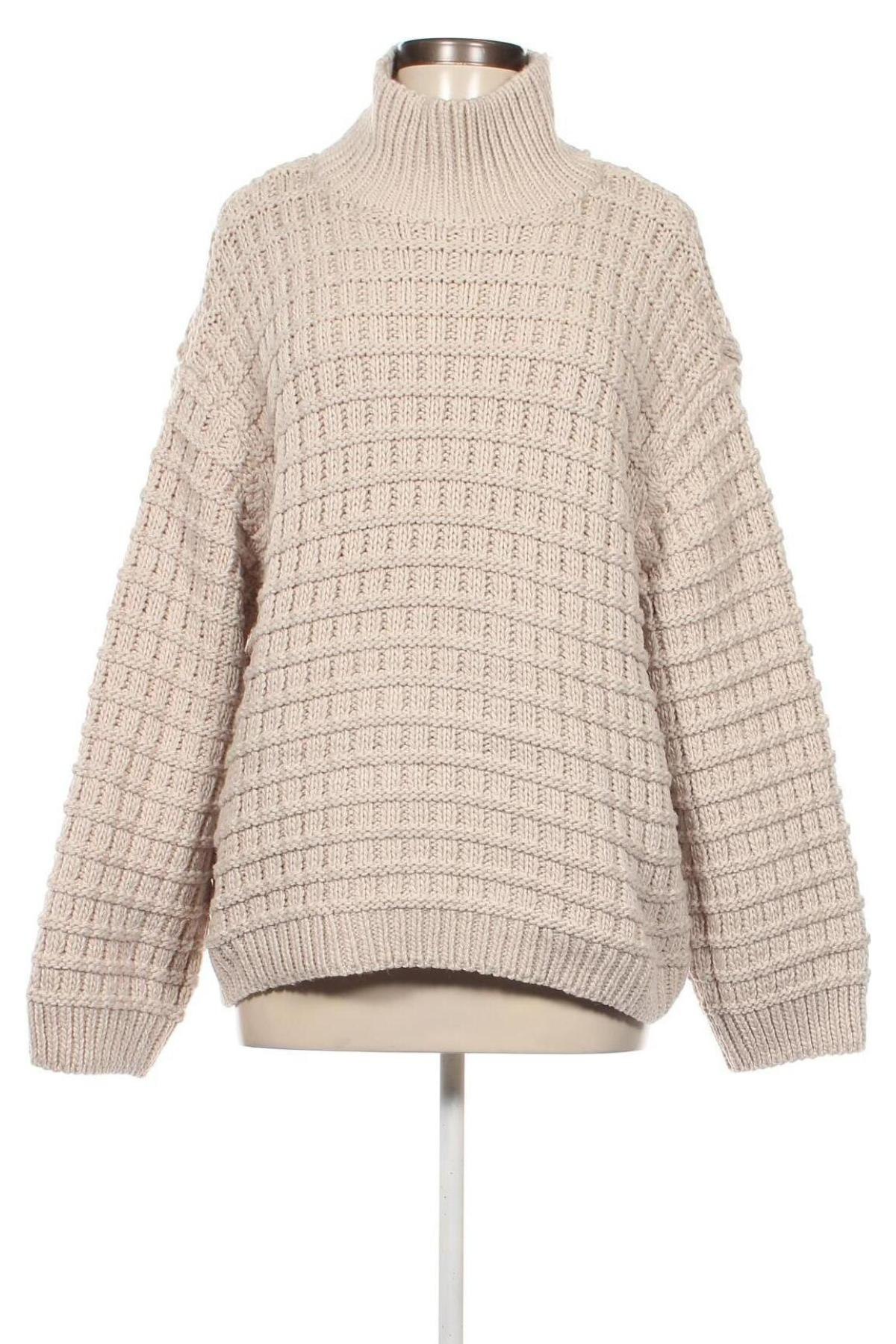 Дамски пуловер H&M, Размер M, Цвят Бежов, Цена 11,60 лв.
