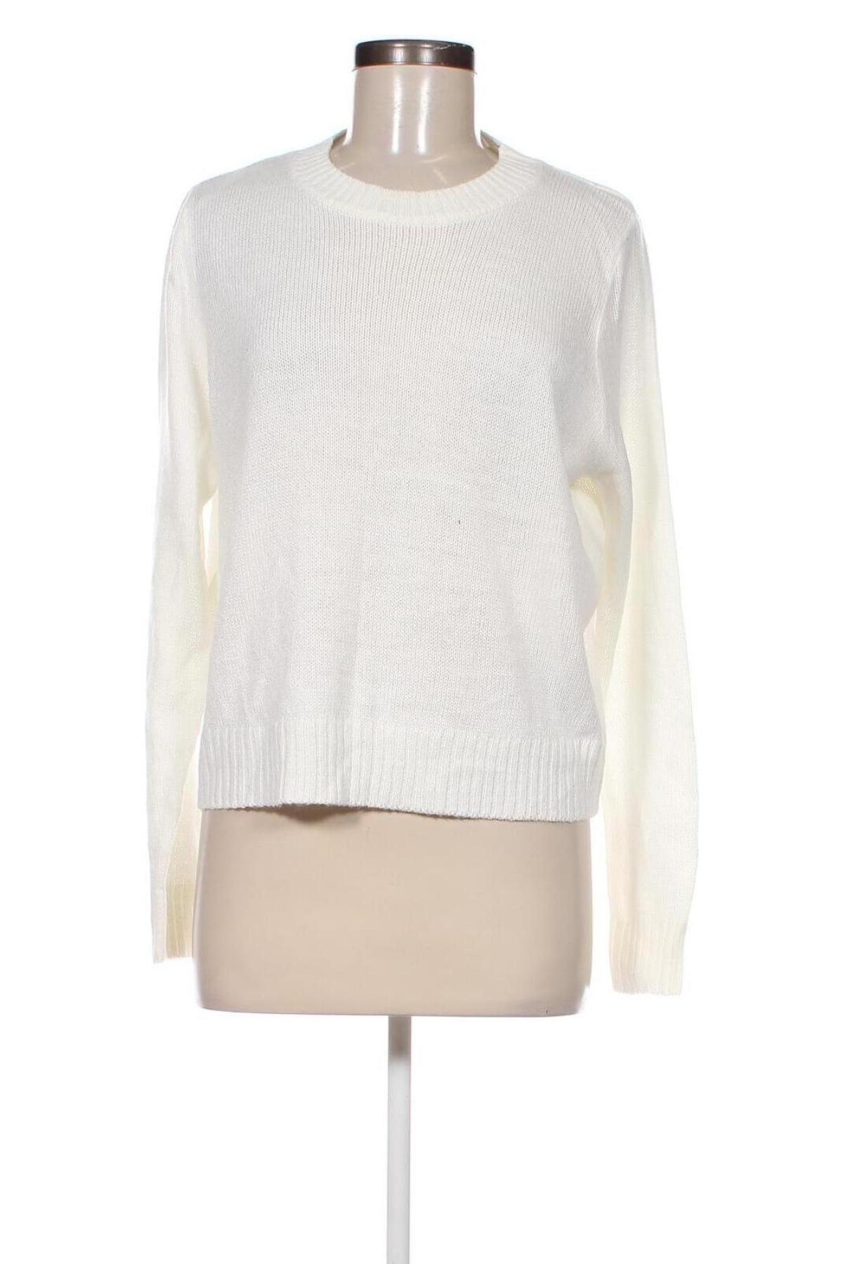 Дамски пуловер H&M Divided, Размер M, Цвят Бял, Цена 14,21 лв.