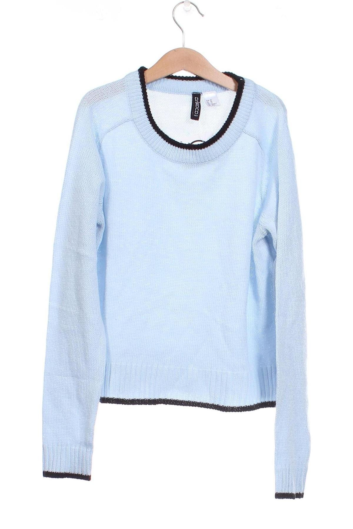 Дамски пуловер H&M Divided, Размер XS, Цвят Син, Цена 16,54 лв.