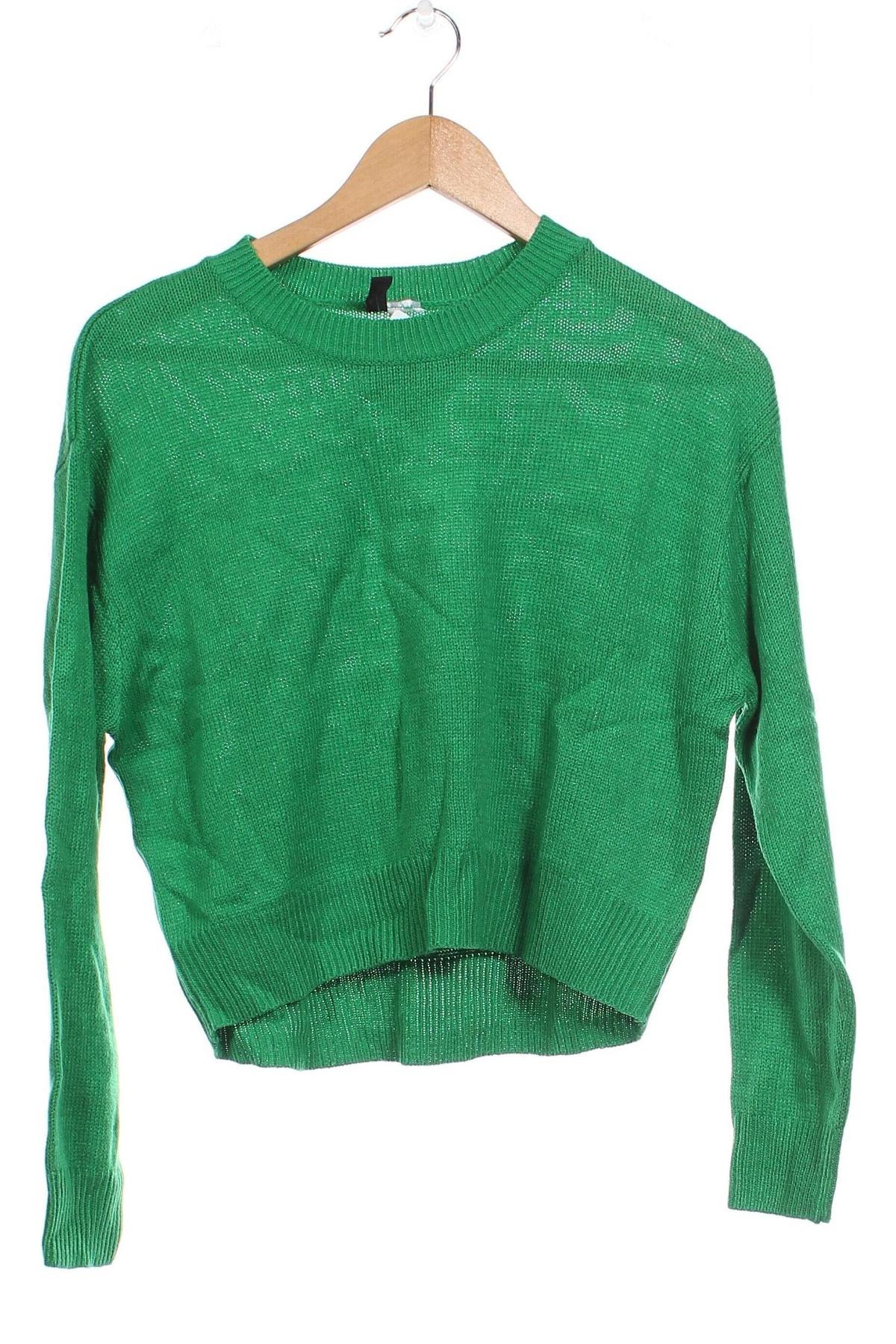 Damski sweter H&M Divided, Rozmiar XS, Kolor Zielony, Cena 43,85 zł