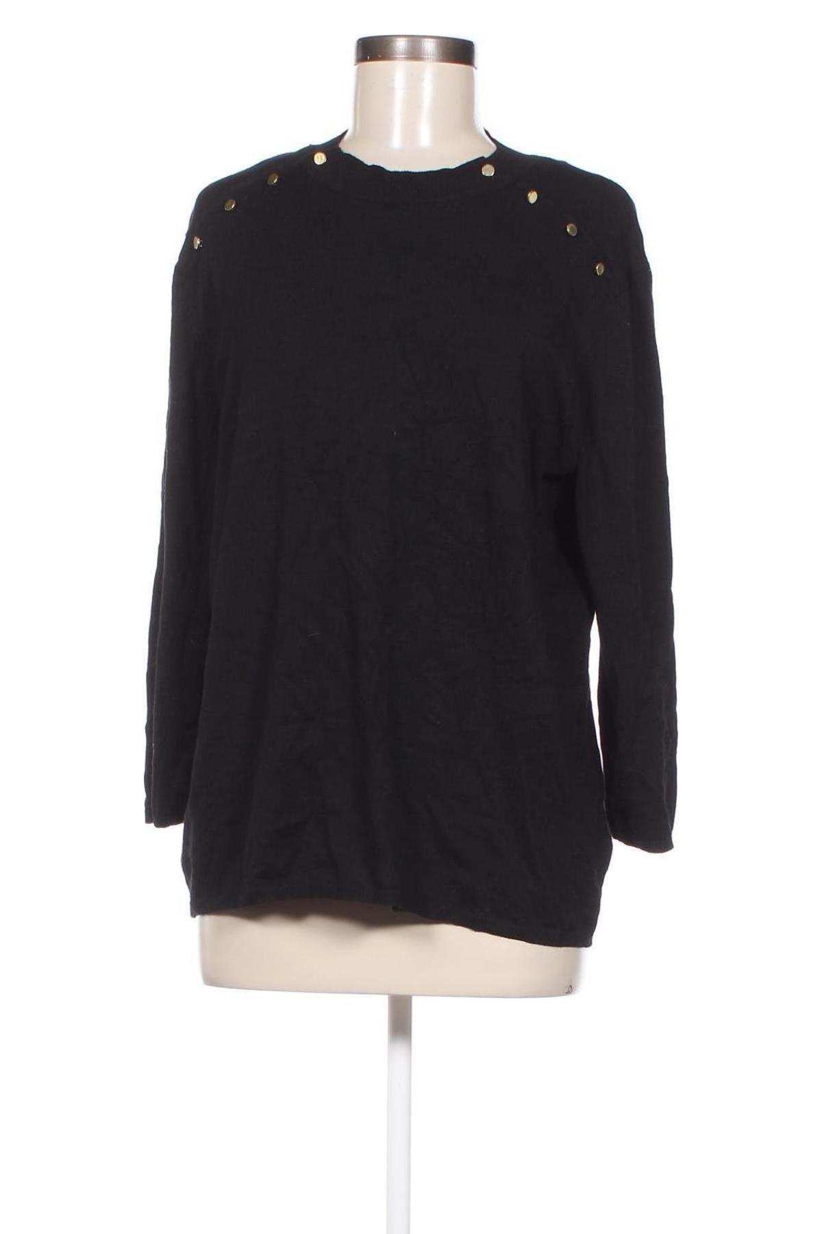 Γυναικείο πουλόβερ Laura Torelli, Μέγεθος L, Χρώμα Μαύρο, Τιμή 8,79 €