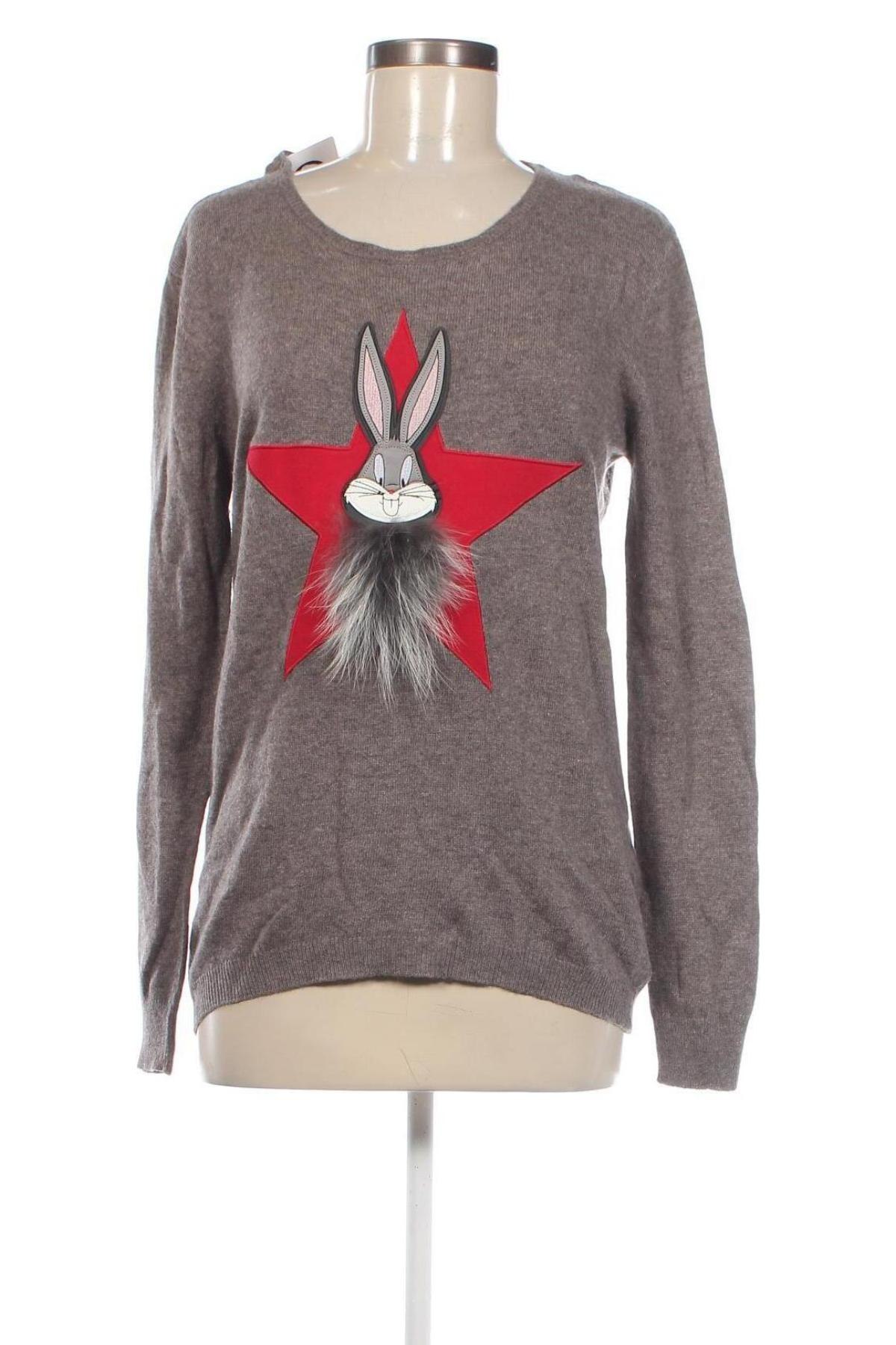 Damski sweter Looney Tunes, Rozmiar M, Kolor Beżowy, Cena 79,50 zł