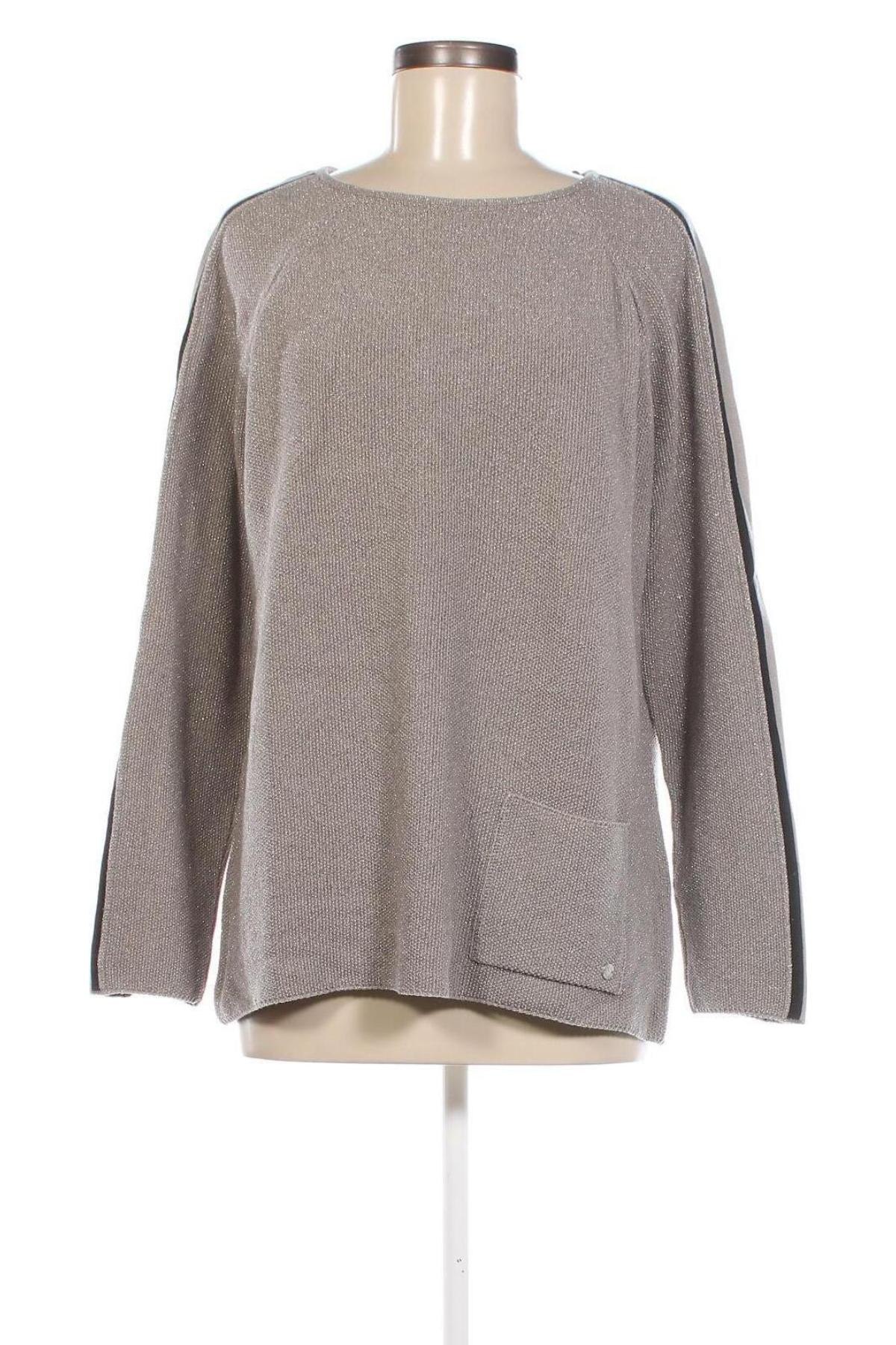 Γυναικείο πουλόβερ Monari, Μέγεθος XL, Χρώμα Ασημί, Τιμή 24,93 €