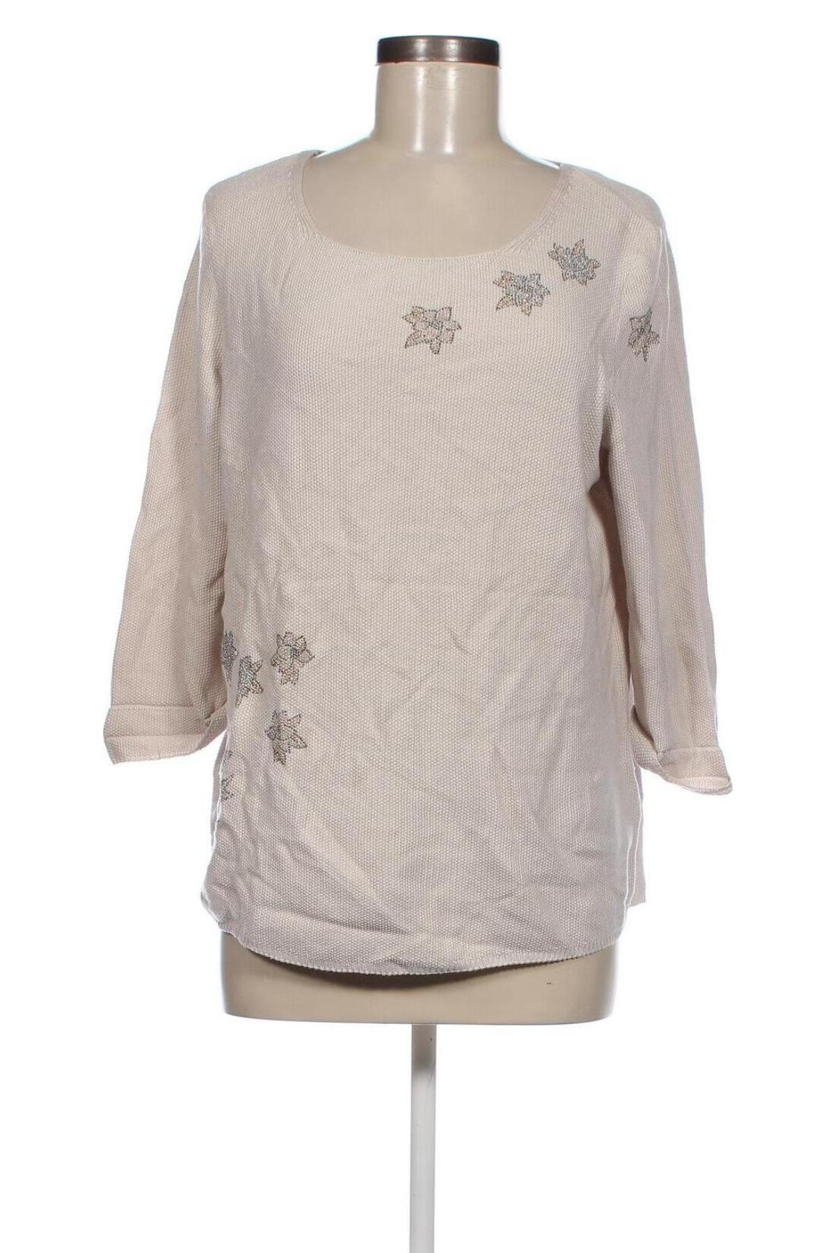 Γυναικείο πουλόβερ Monari, Μέγεθος L, Χρώμα  Μπέζ, Τιμή 28,76 €