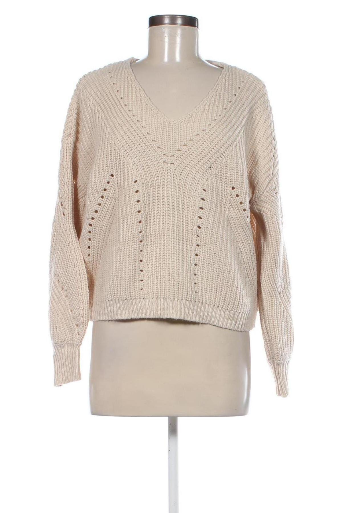 Damenpullover Moon & Madison, Größe M, Farbe Ecru, Preis 10,49 €